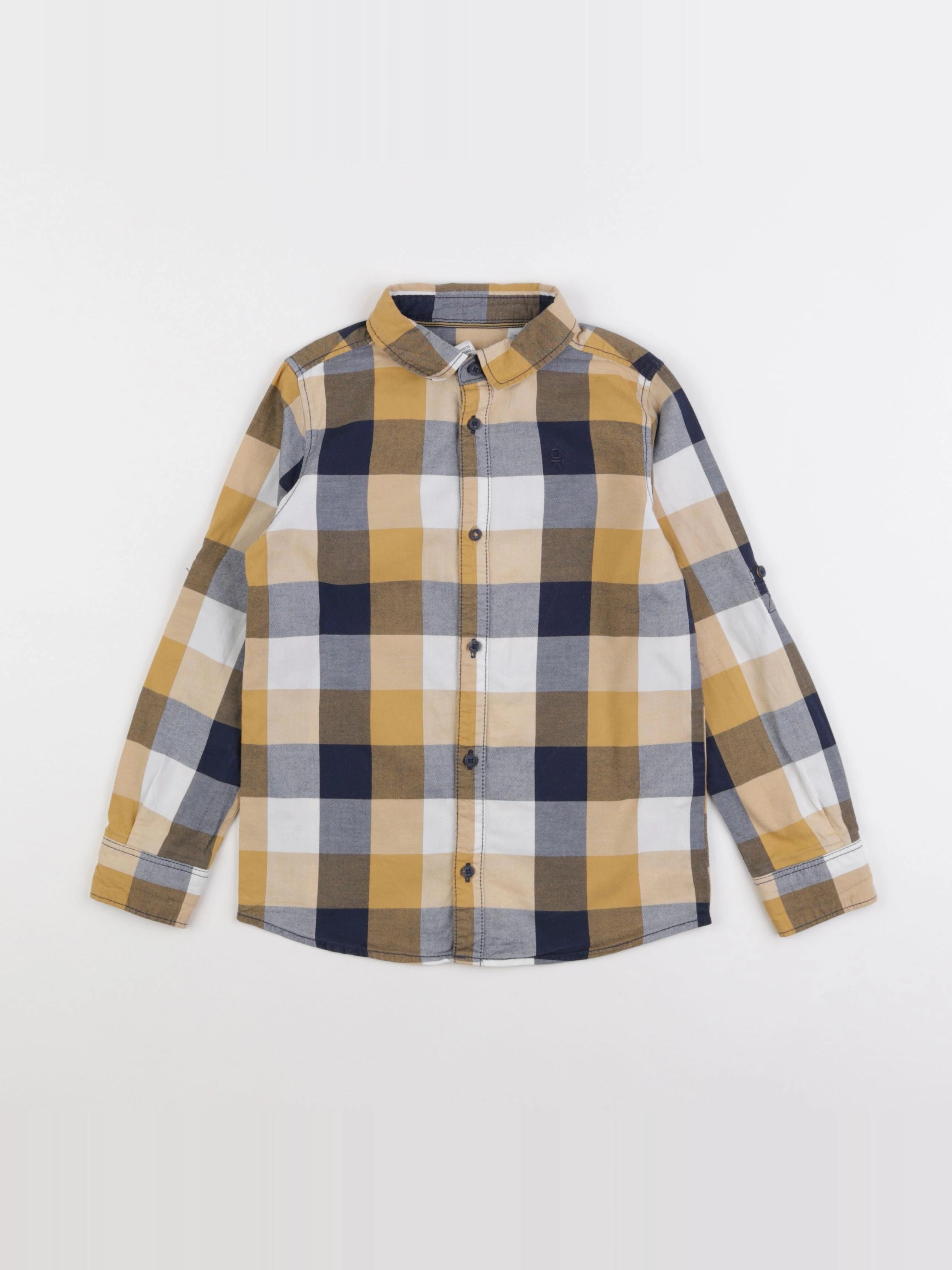 Okaidi - chemise jaune, bleu - 6 ans