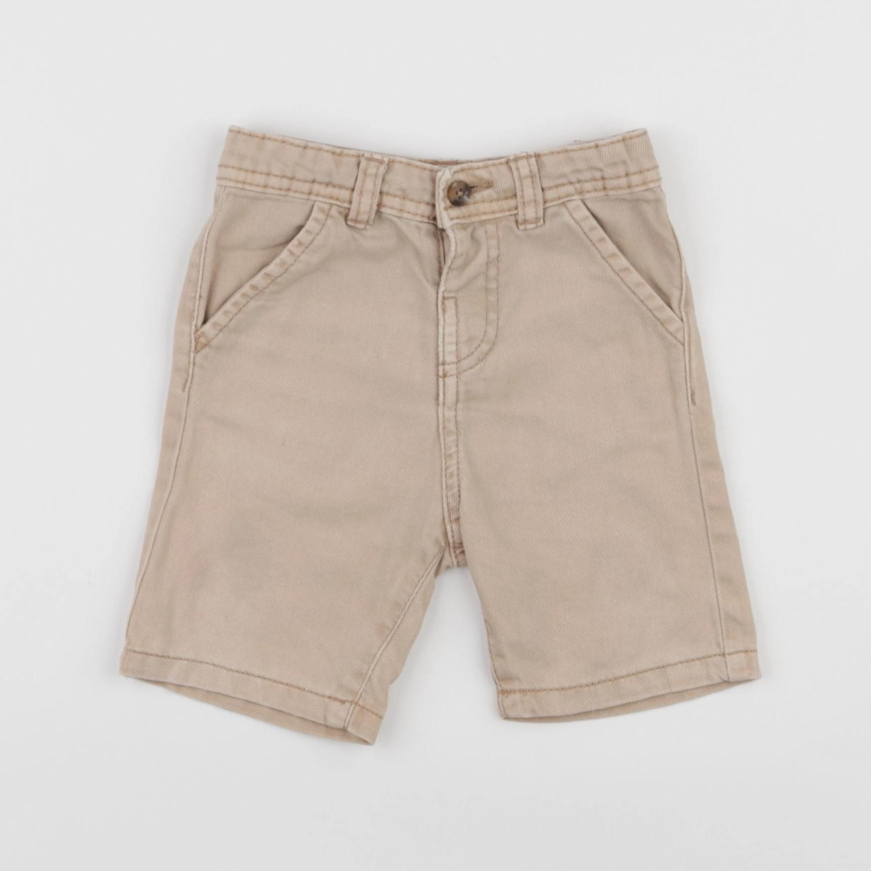 Vertbaudet - short beige - 12 mois