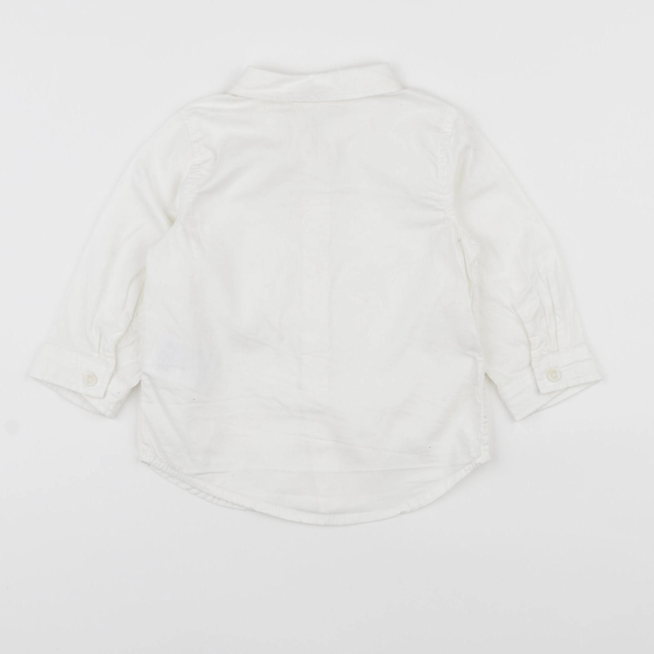 H&M - chemise blanc - 6/9 mois