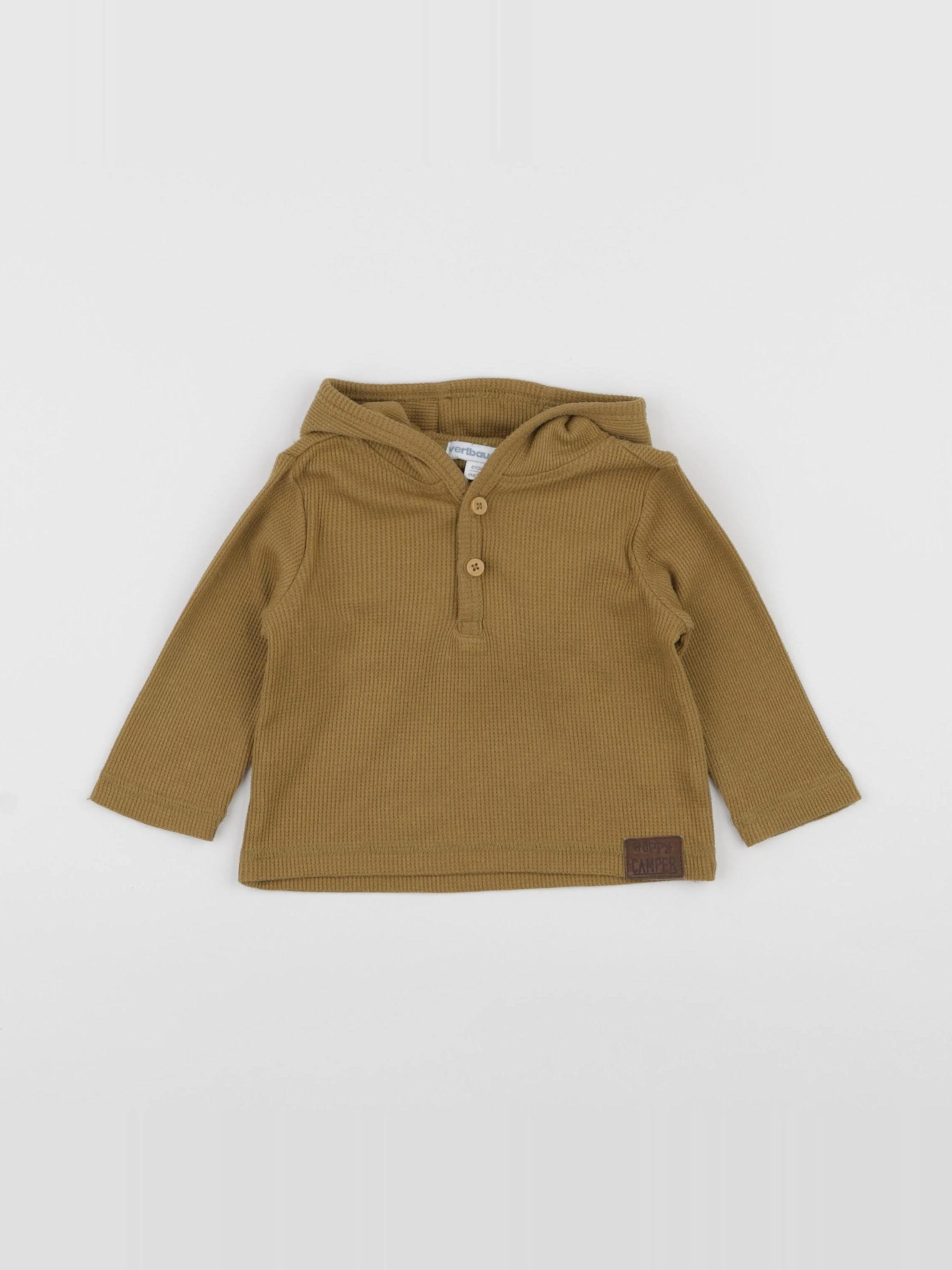 Vertbaudet - tee-shirt jaune - 6 mois