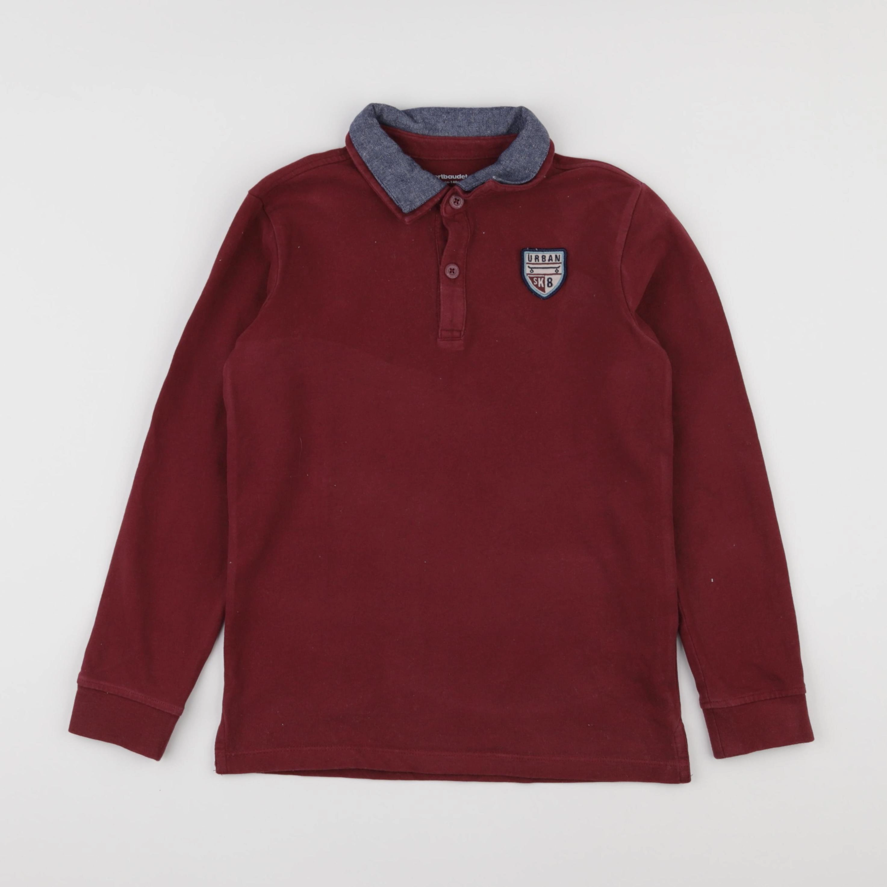 Vertbaudet - polo rouge - 10 ans