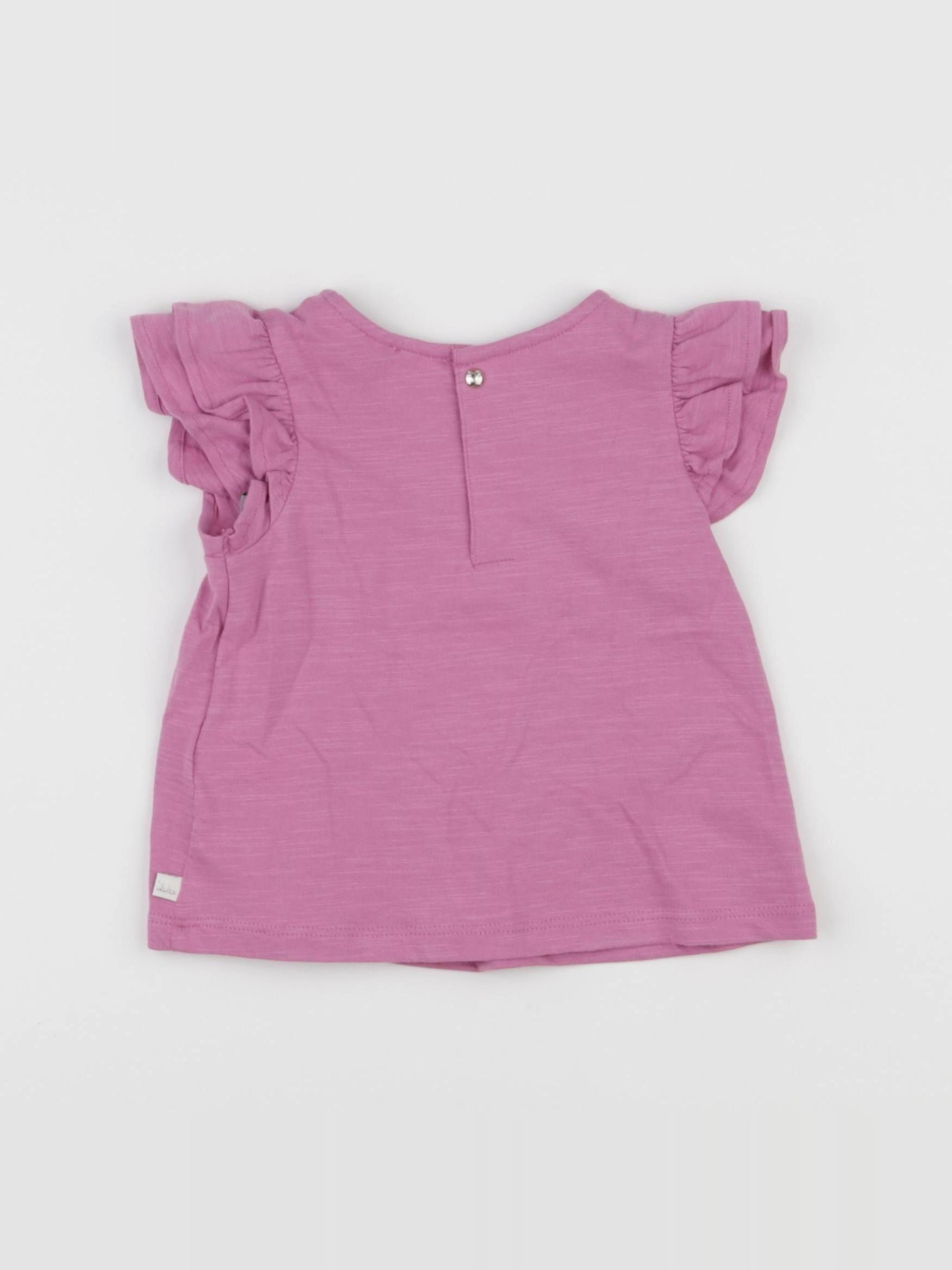 IKKS - tee-shirt violet - 6 mois