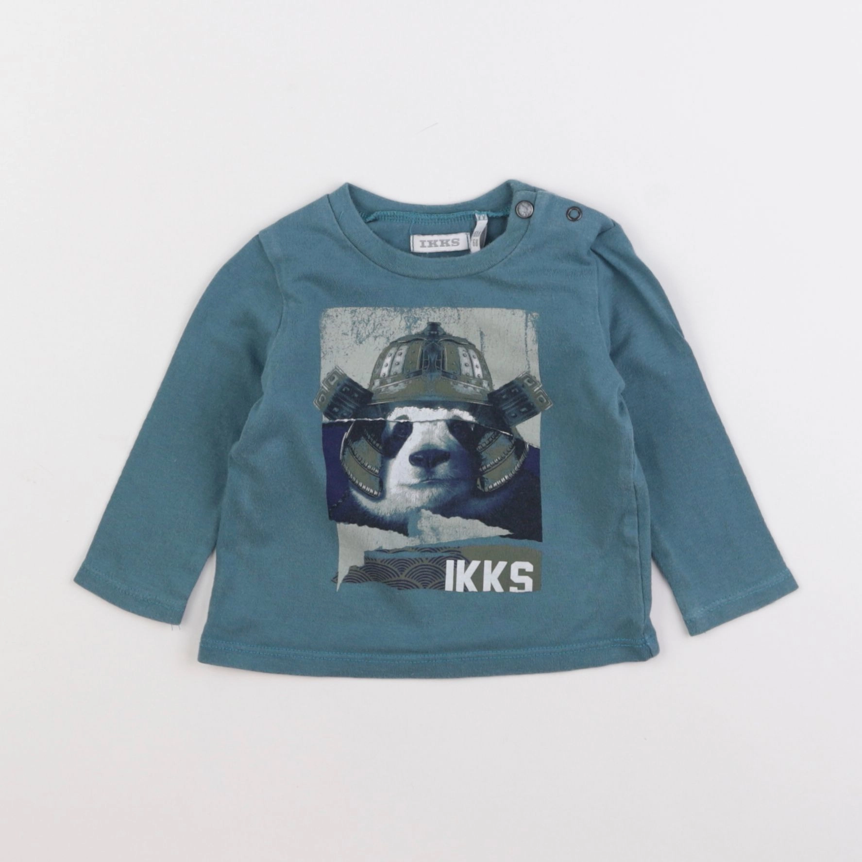 IKKS - tee-shirt bleu - 6 mois