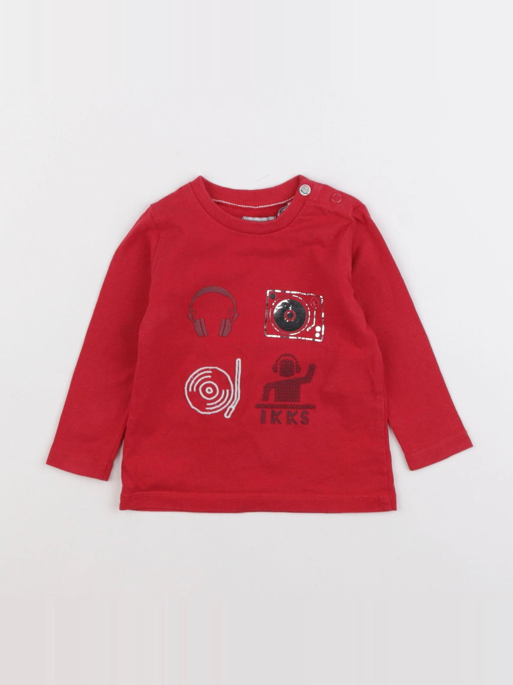 IKKS - tee-shirt rouge - 6 mois