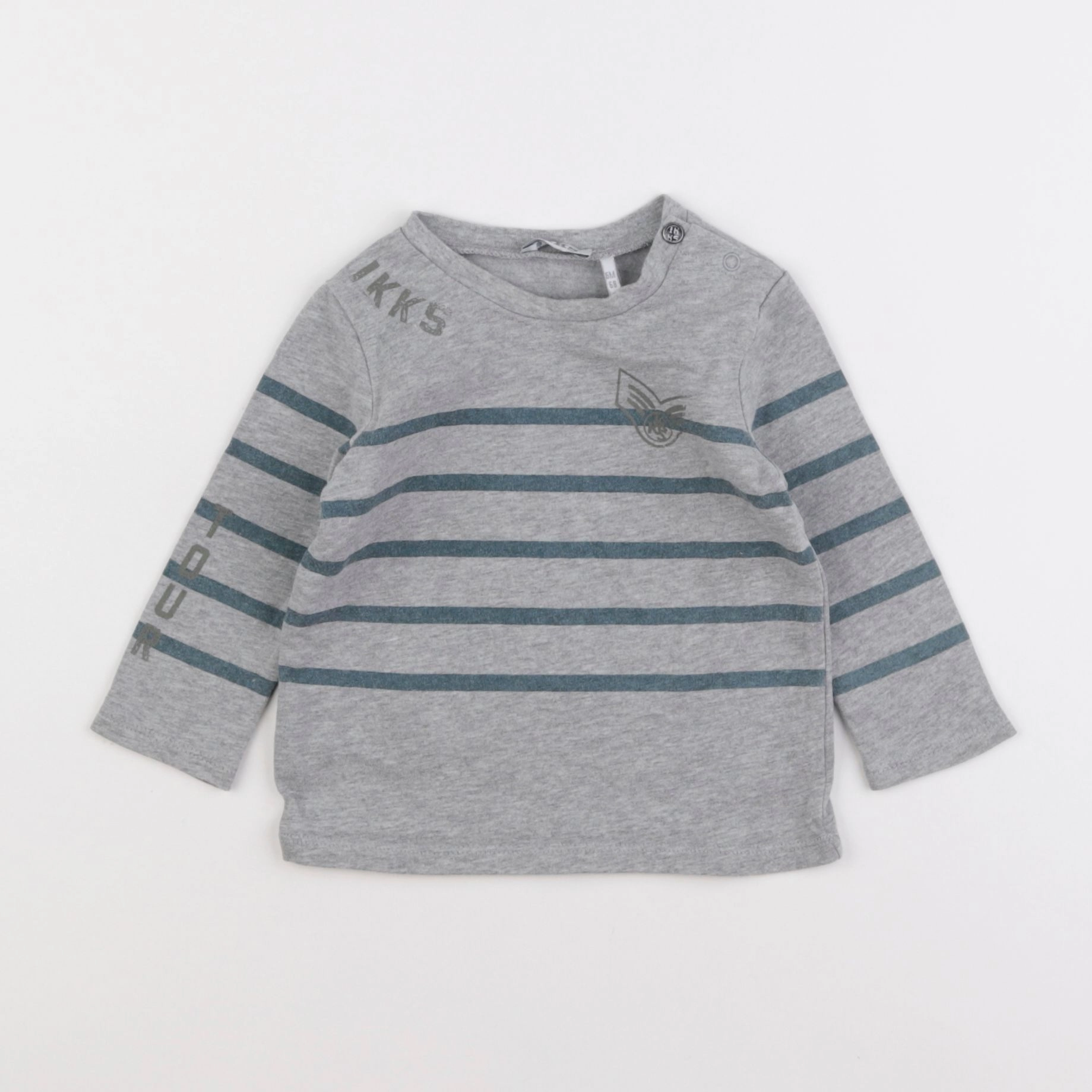IKKS - tee-shirt gris - 6 mois