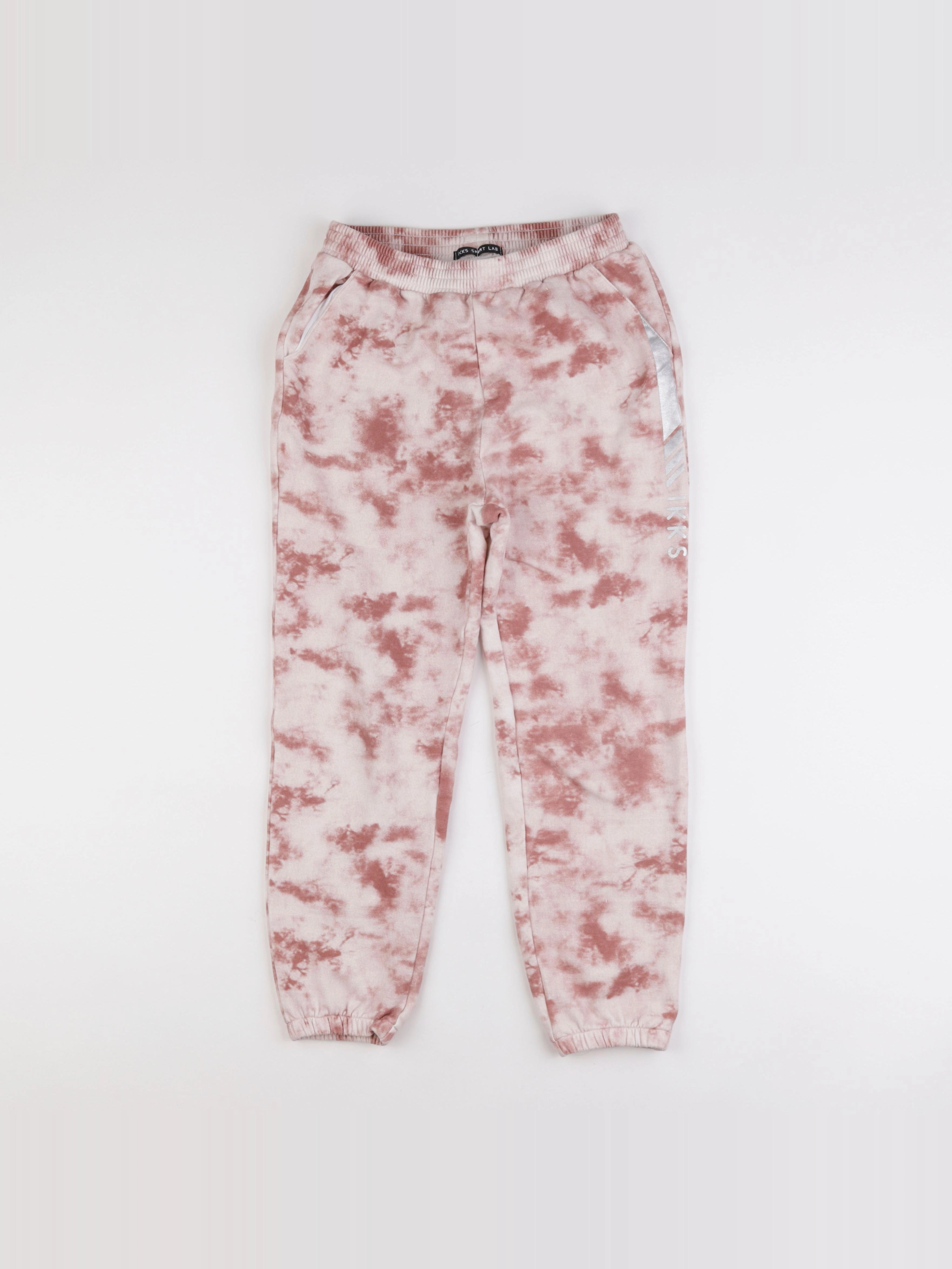 IKKS - jogging blanc, rose - 14 ans