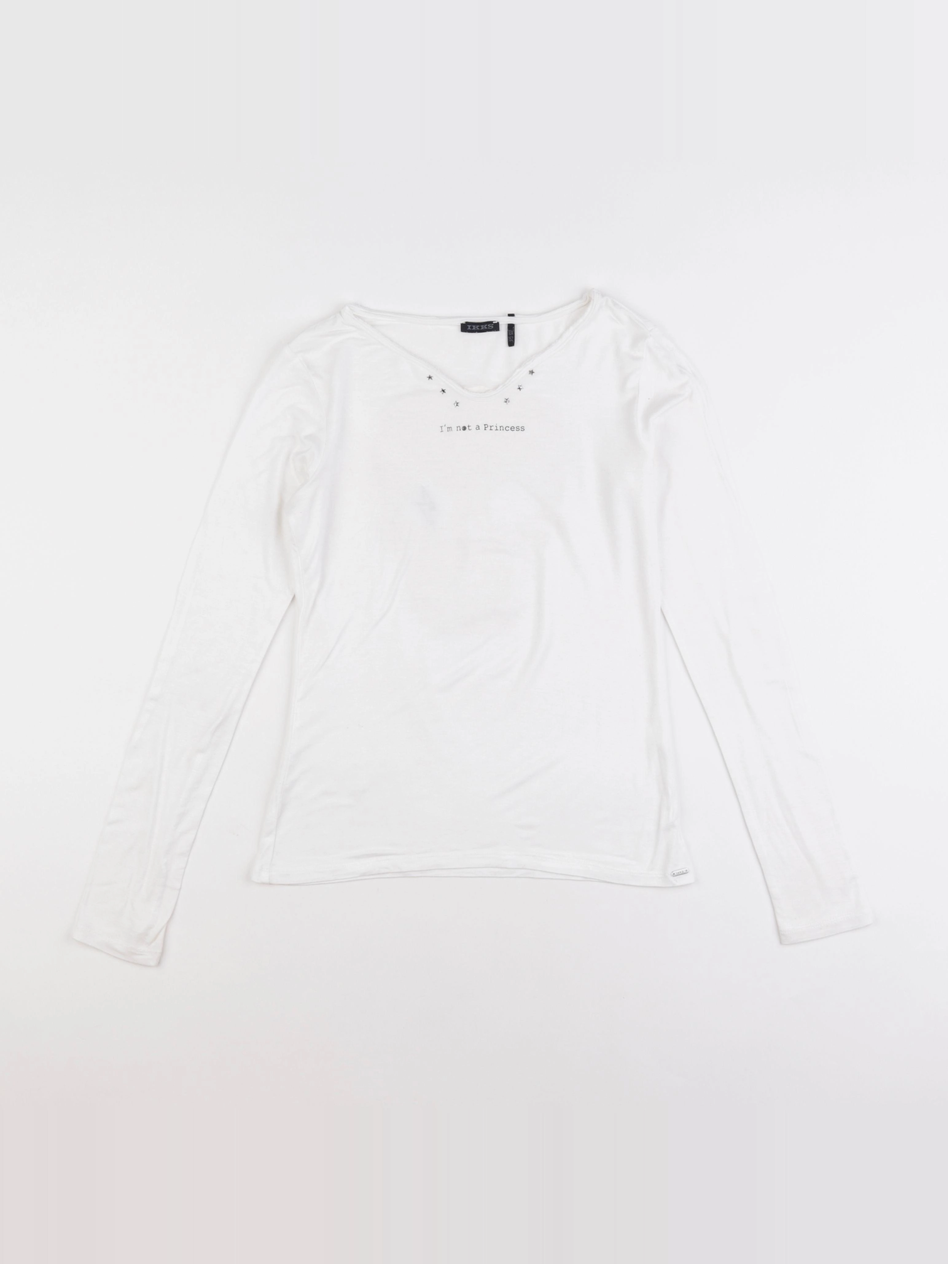 IKKS - tee-shirt imprimé au dos blanc - 12 ans