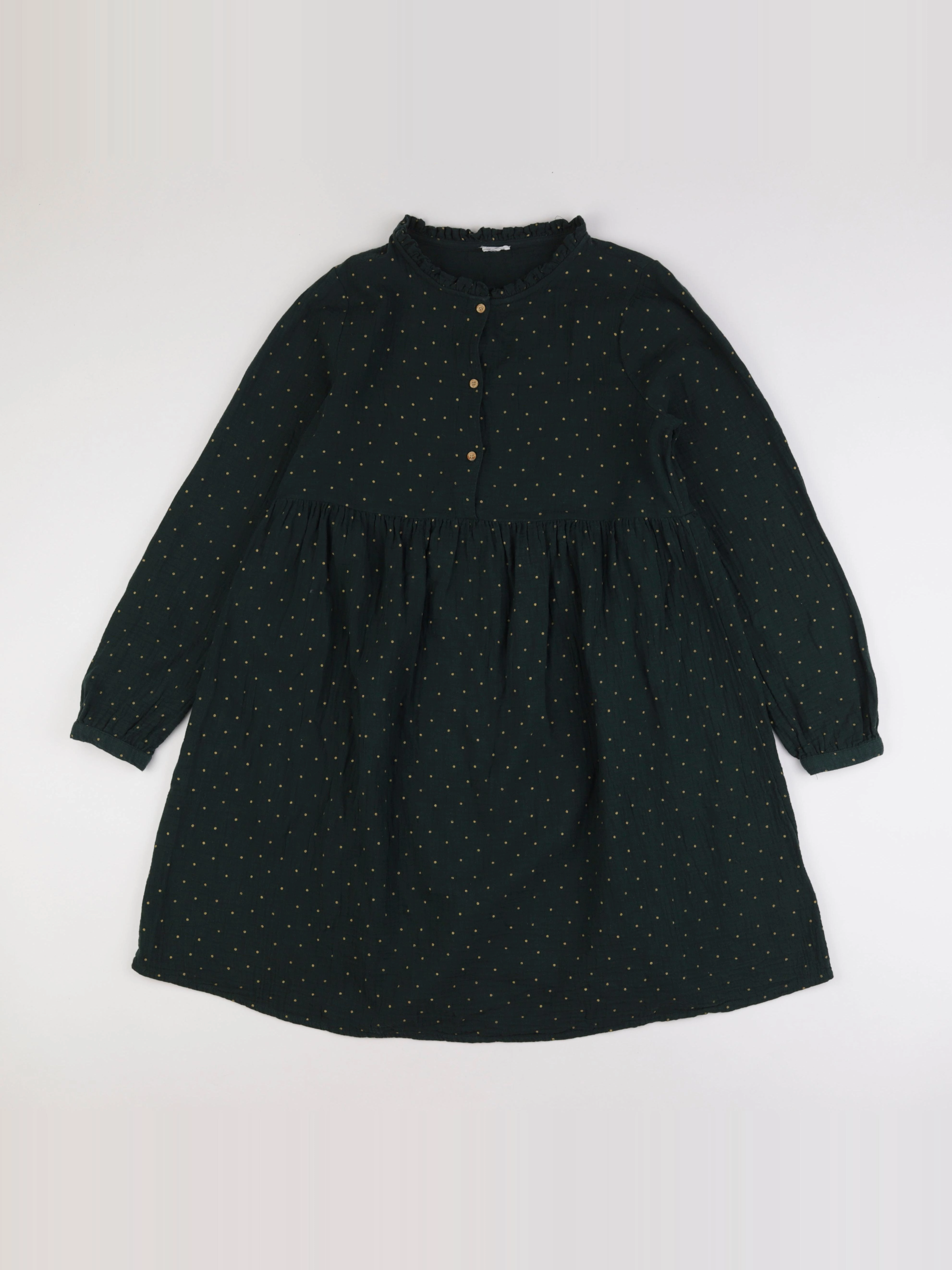 Vertbaudet - robe grossesse, allaitement vert, or - 40