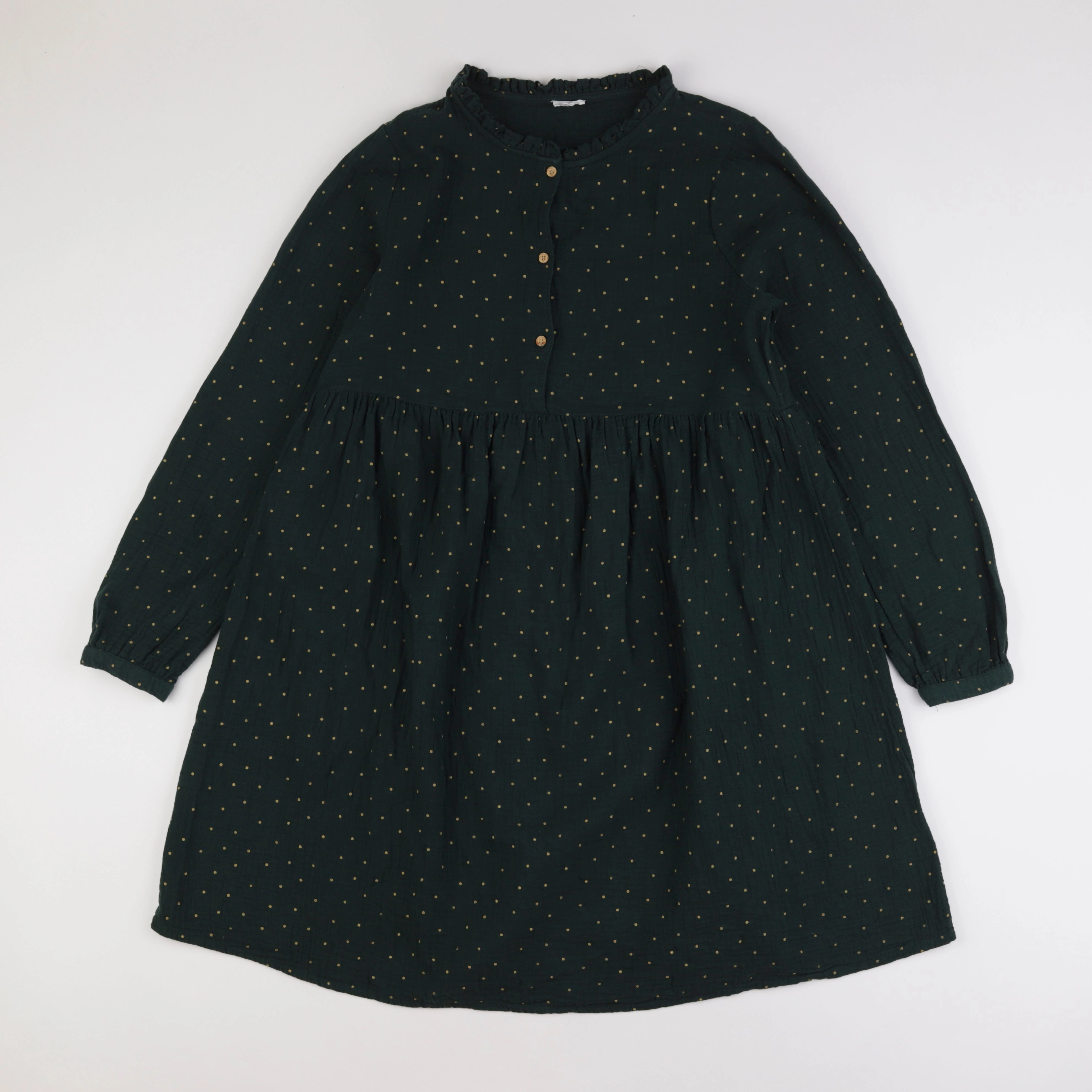 Vertbaudet - robe grossesse, allaitement vert, or - 40