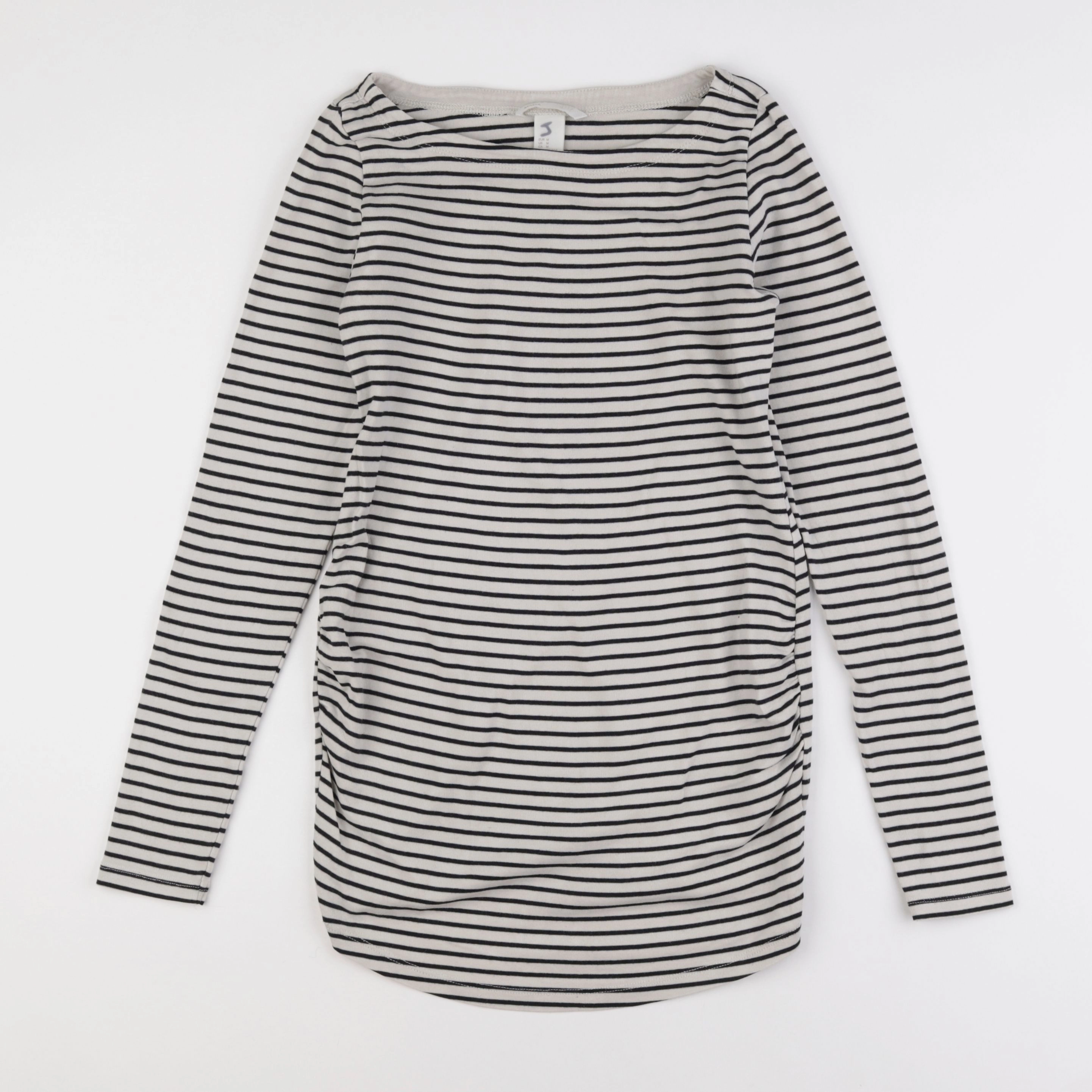 H&M - tee-shirt grossesse beige, noir - M