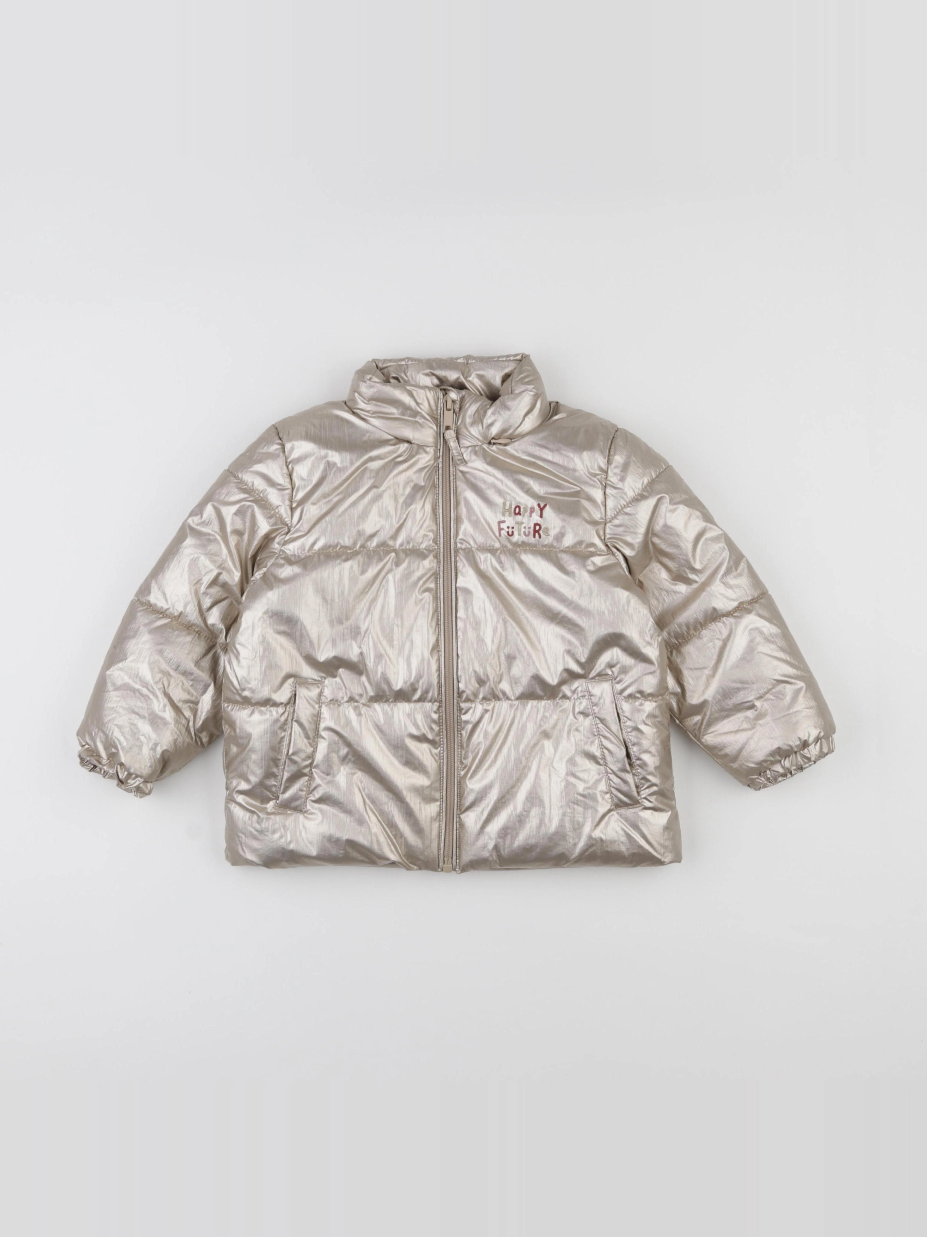 Vertbaudet - doudoune or - 4 ans
