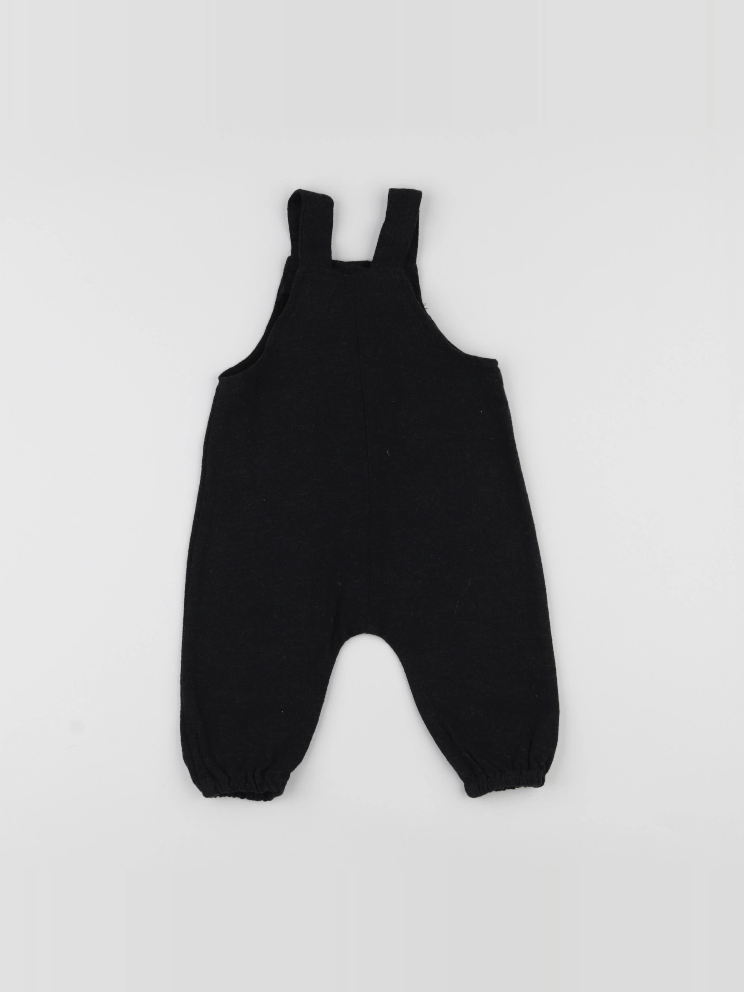 Zara - salopette noir - 6/9 mois