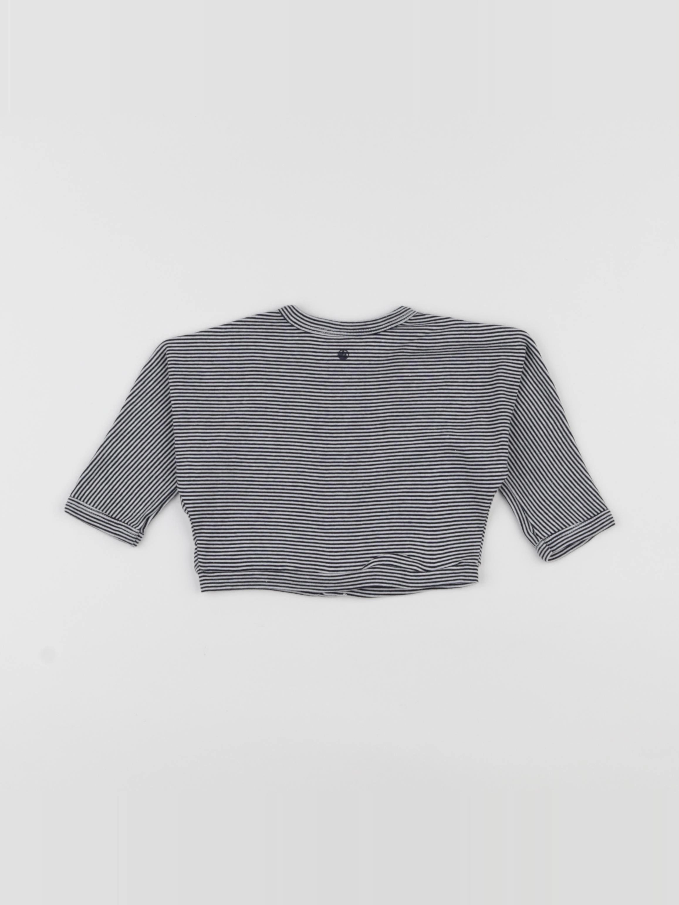 Petit Bateau - gilet bleu - 6 mois