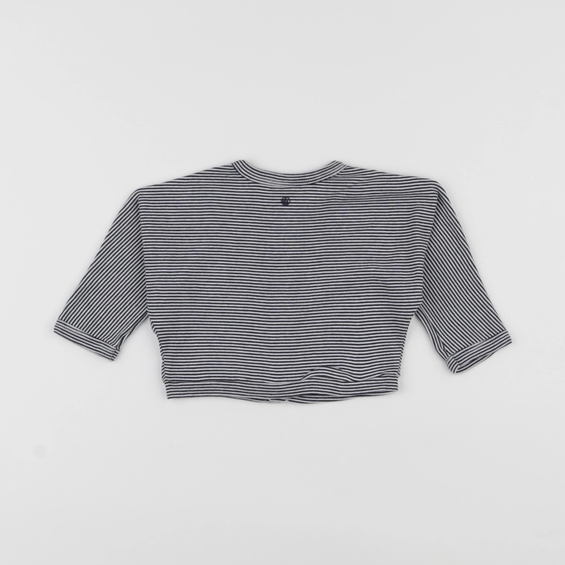 Petit Bateau - gilet bleu - 6 mois