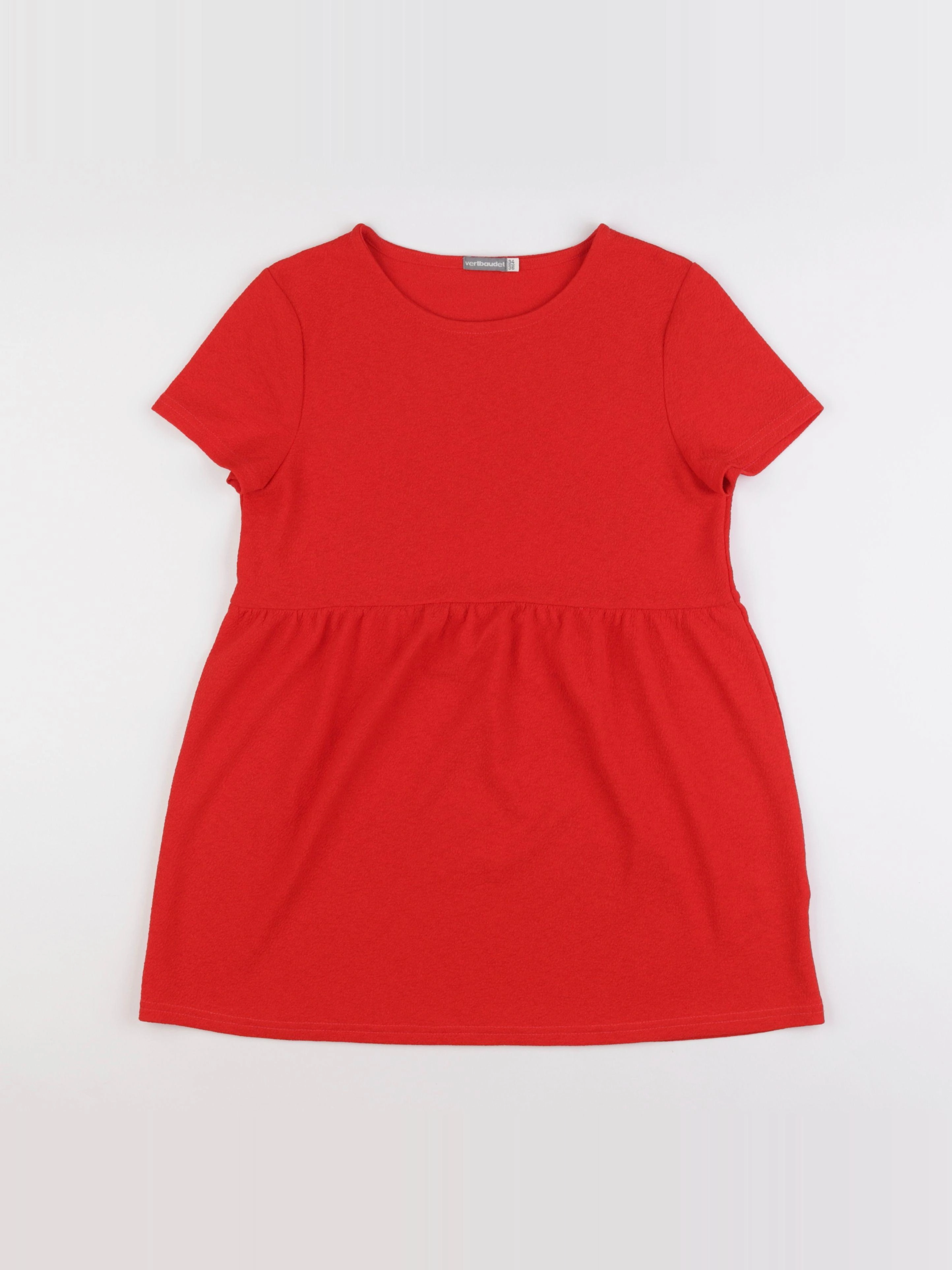 Vertbaudet - blouse grossesse rouge - 34 à 36