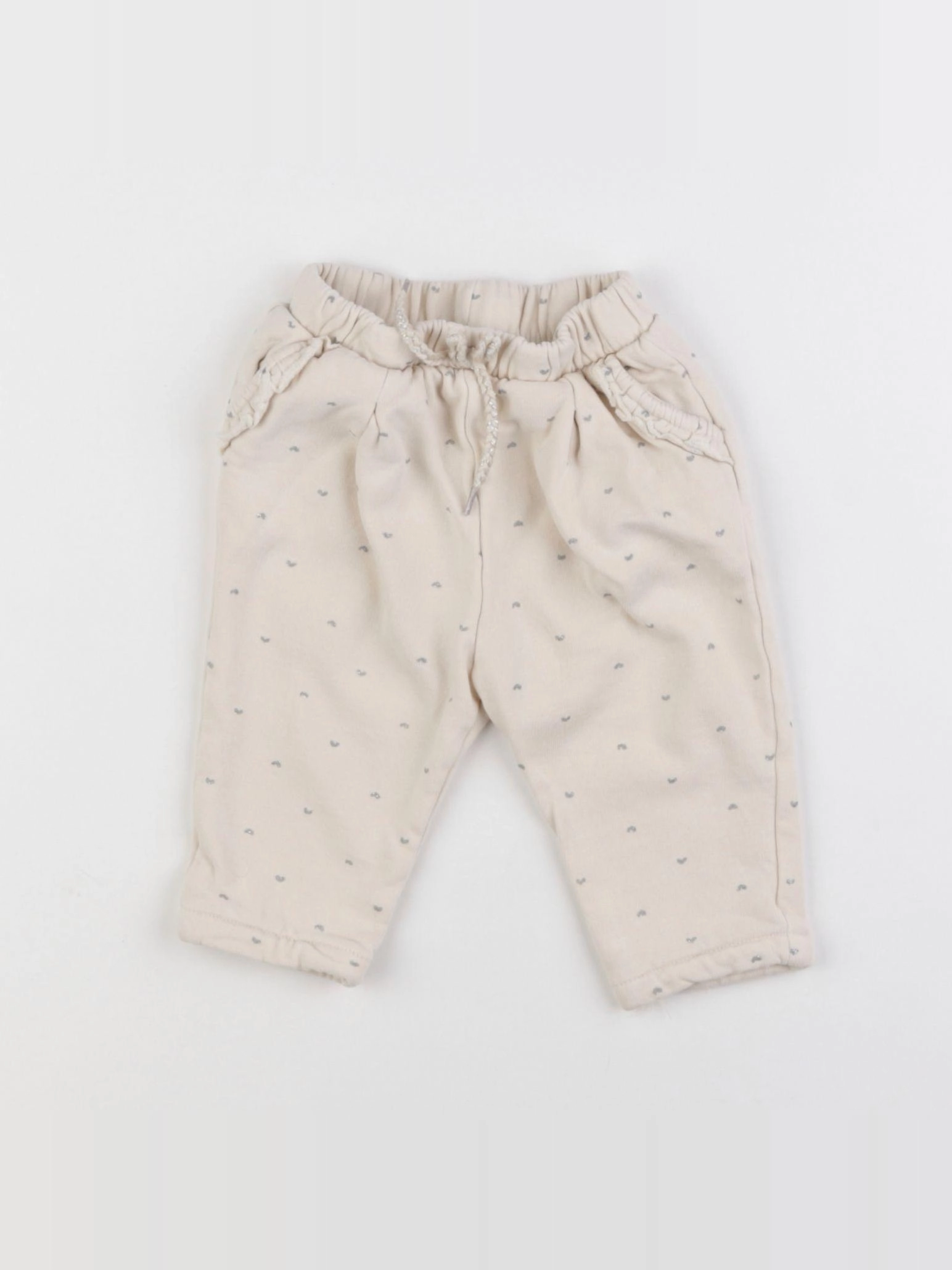 Vertbaudet - jogging blanc - 6 mois