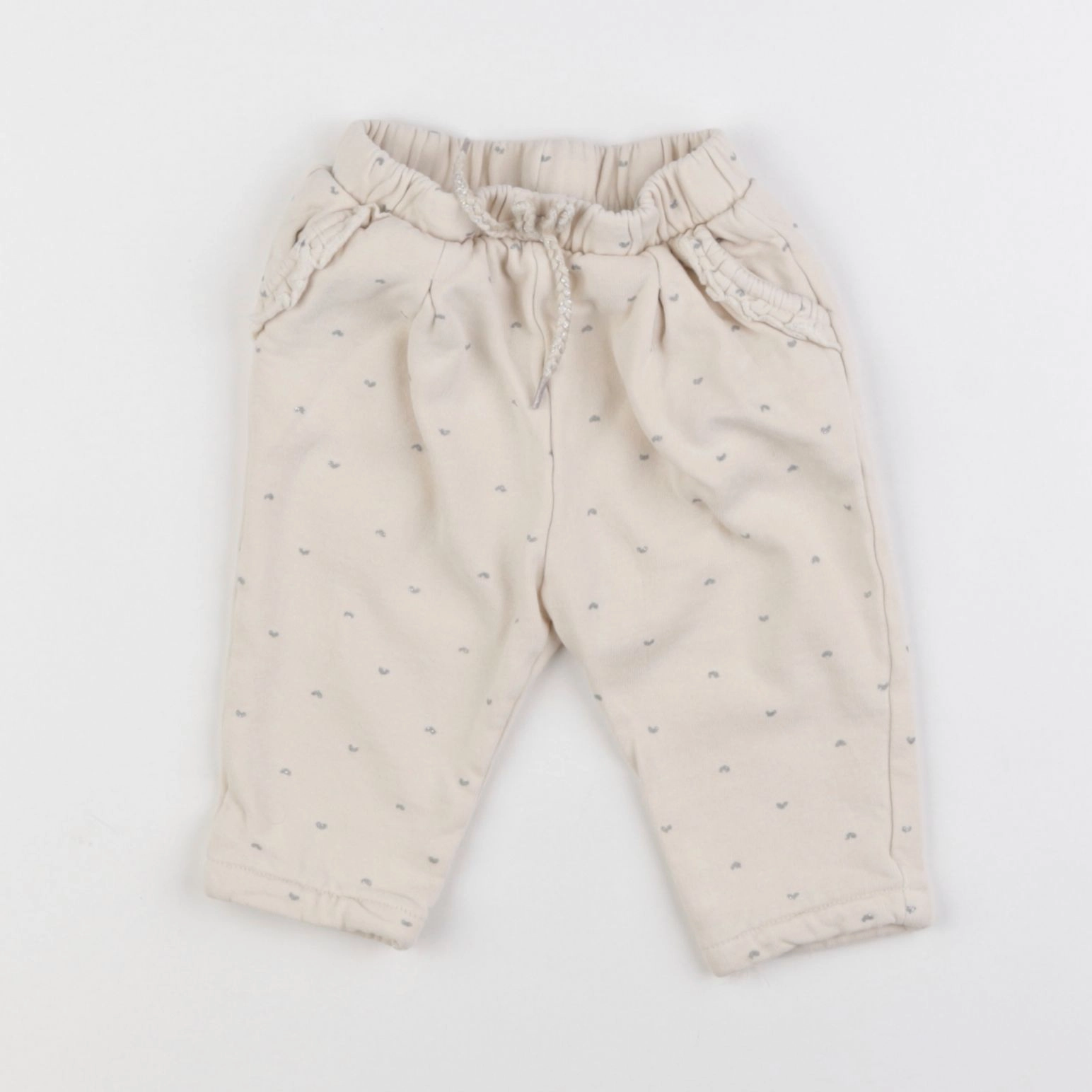 Vertbaudet - jogging blanc - 6 mois