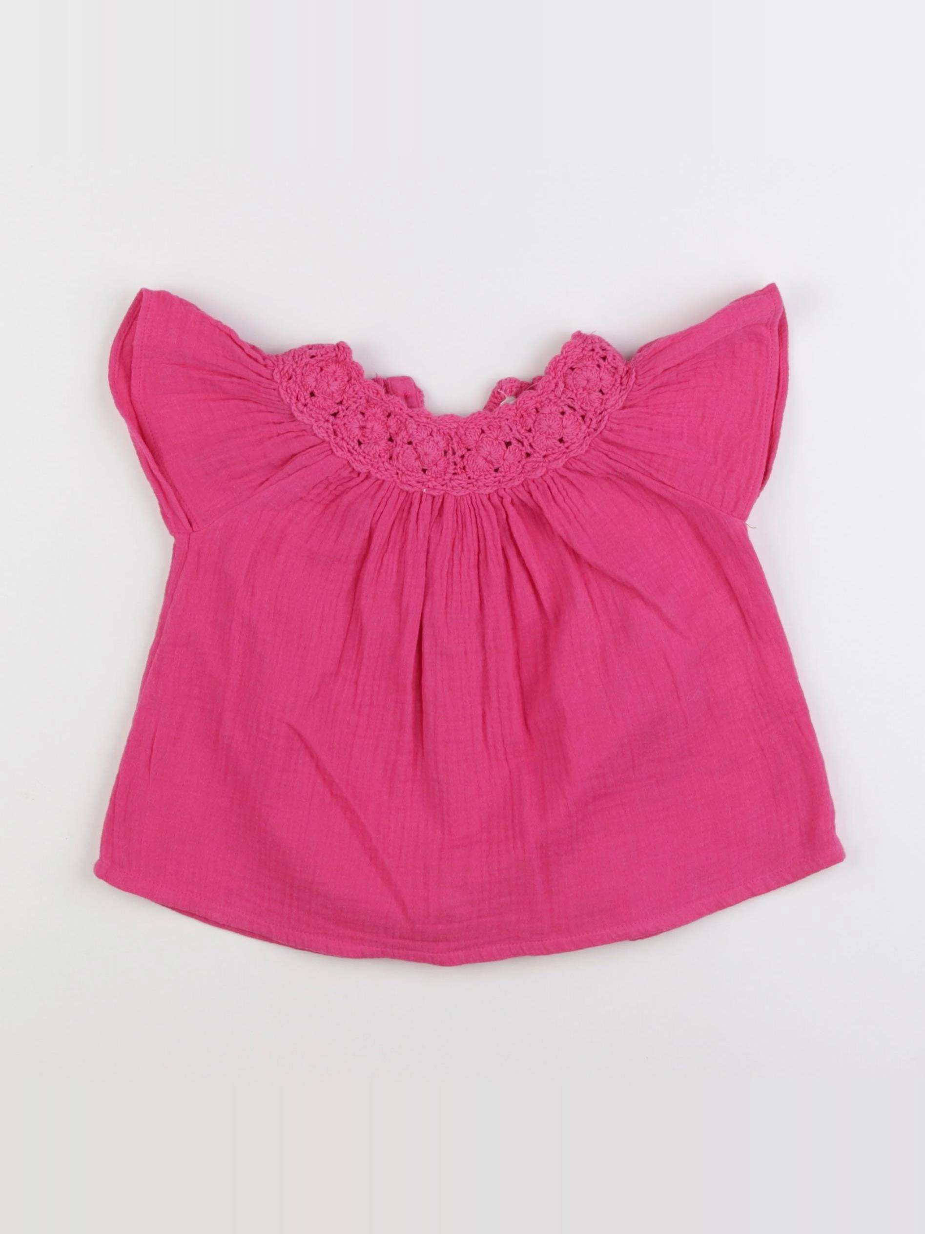 Vertbaudet - blouse rose - 18 mois