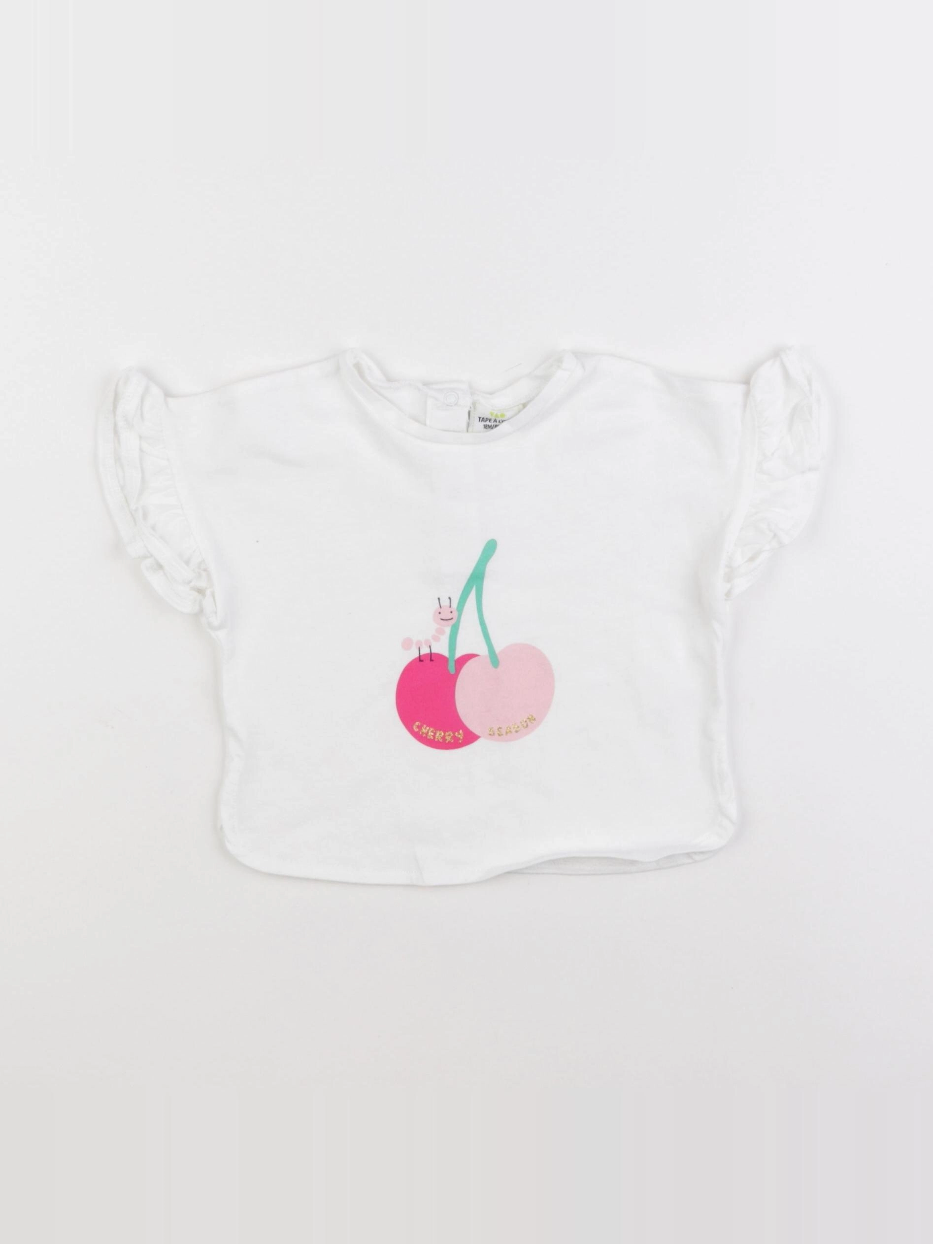Tape à l'oeil - tee-shirt blanc - 18 mois
