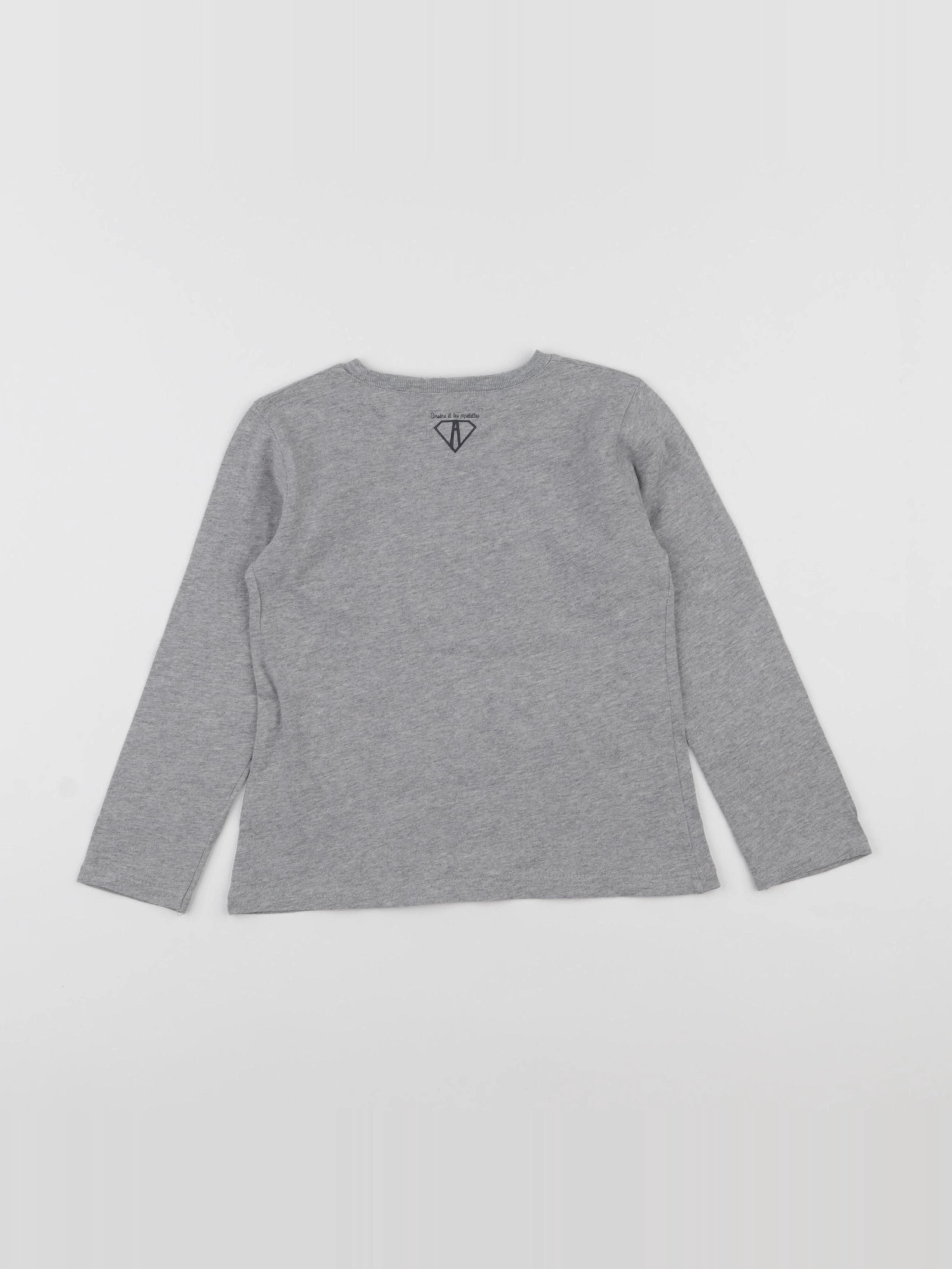 Arsène et les pipelettes - tee-shirt gris - 4 ans