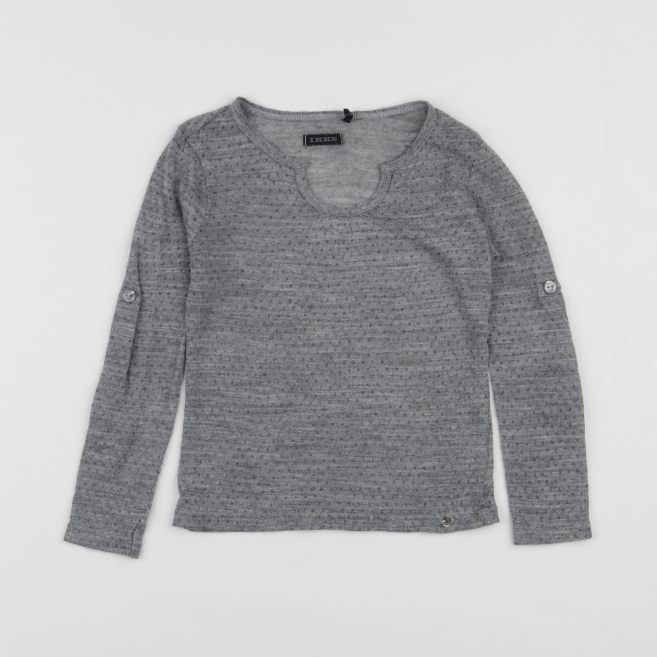 IKKS - tee-shirt gris, argent - 4 ans