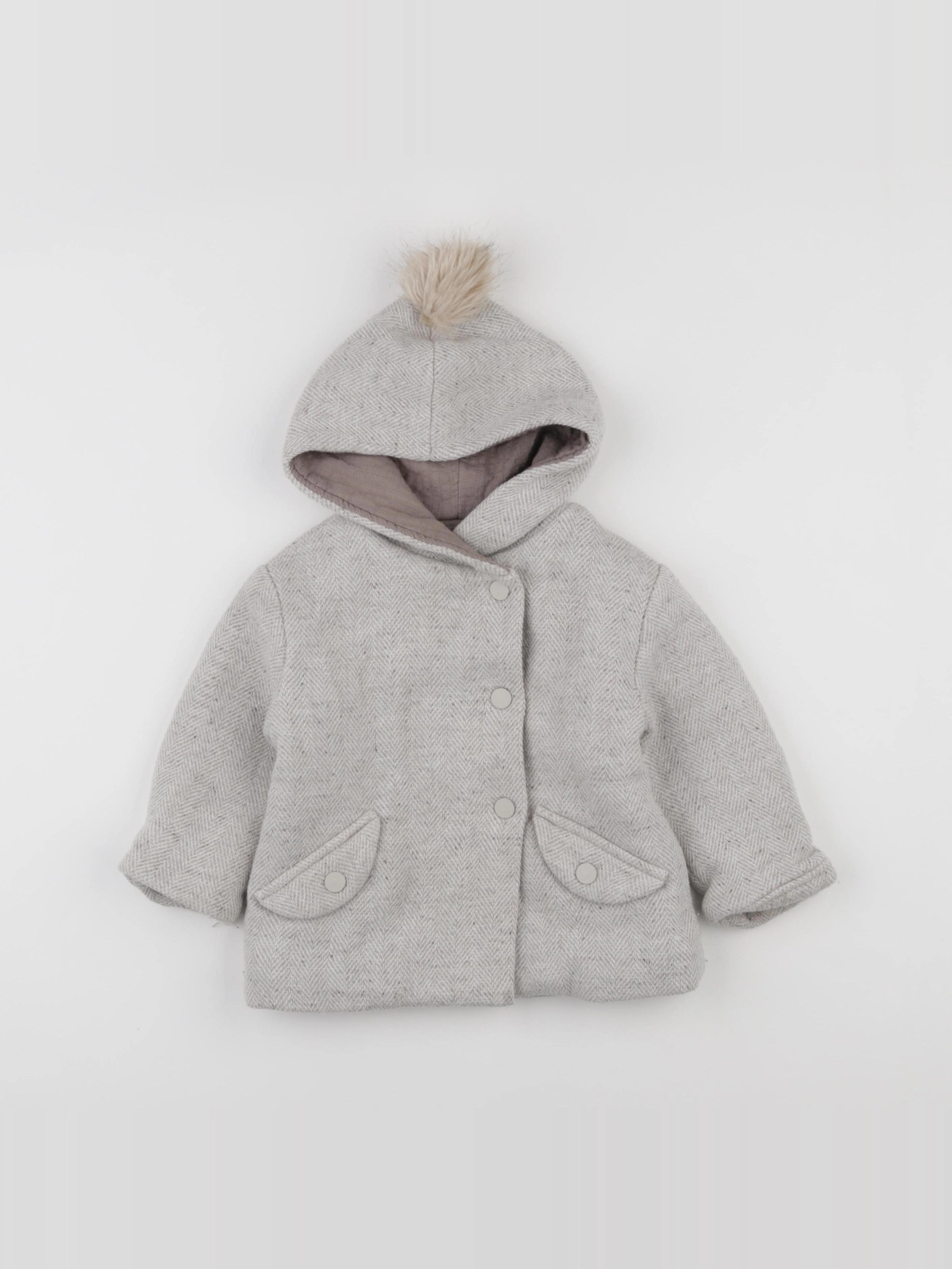 Zara - manteau beige - 12/18 mois