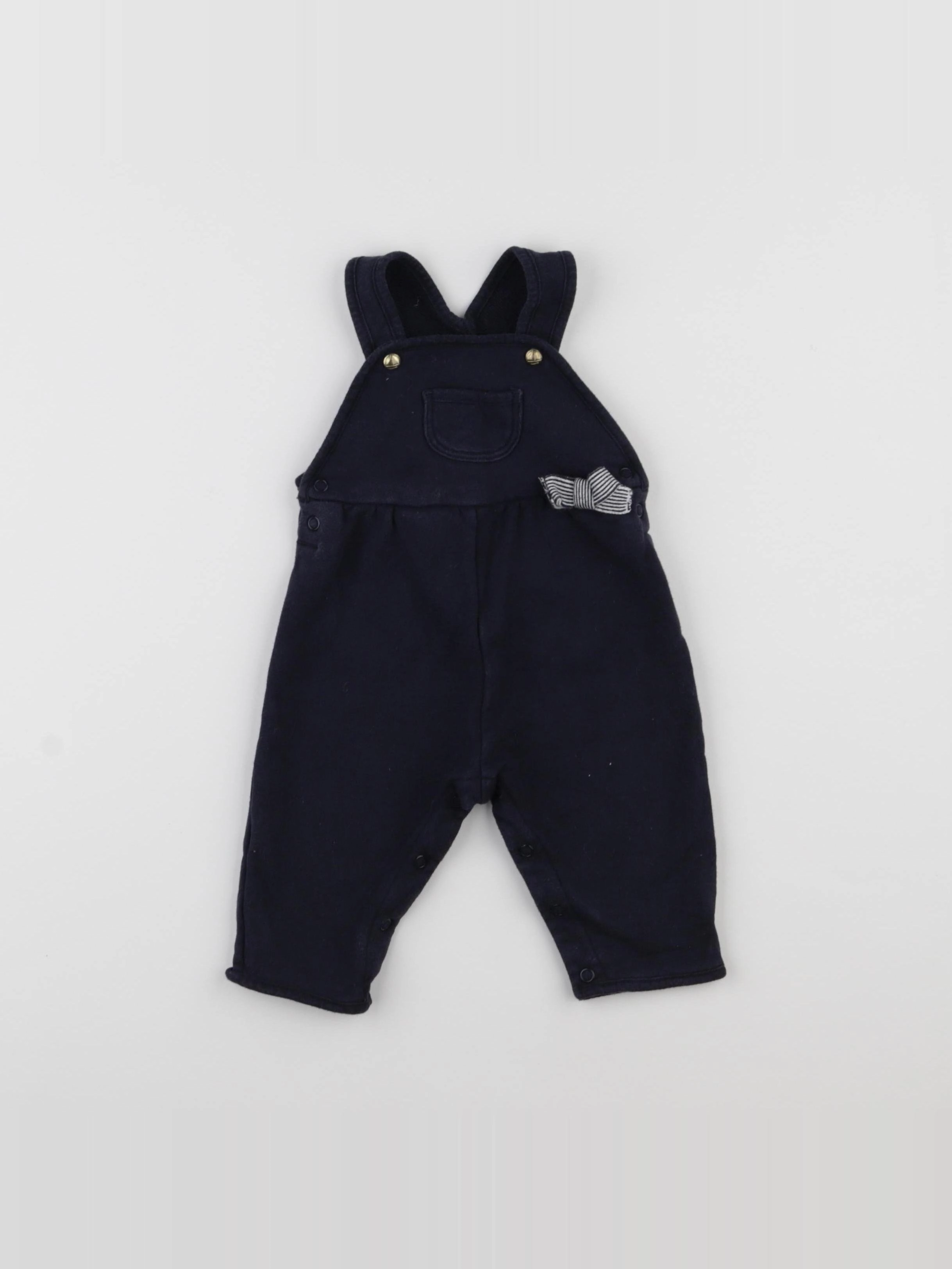 Petit Bateau - salopette bleu - 6 mois