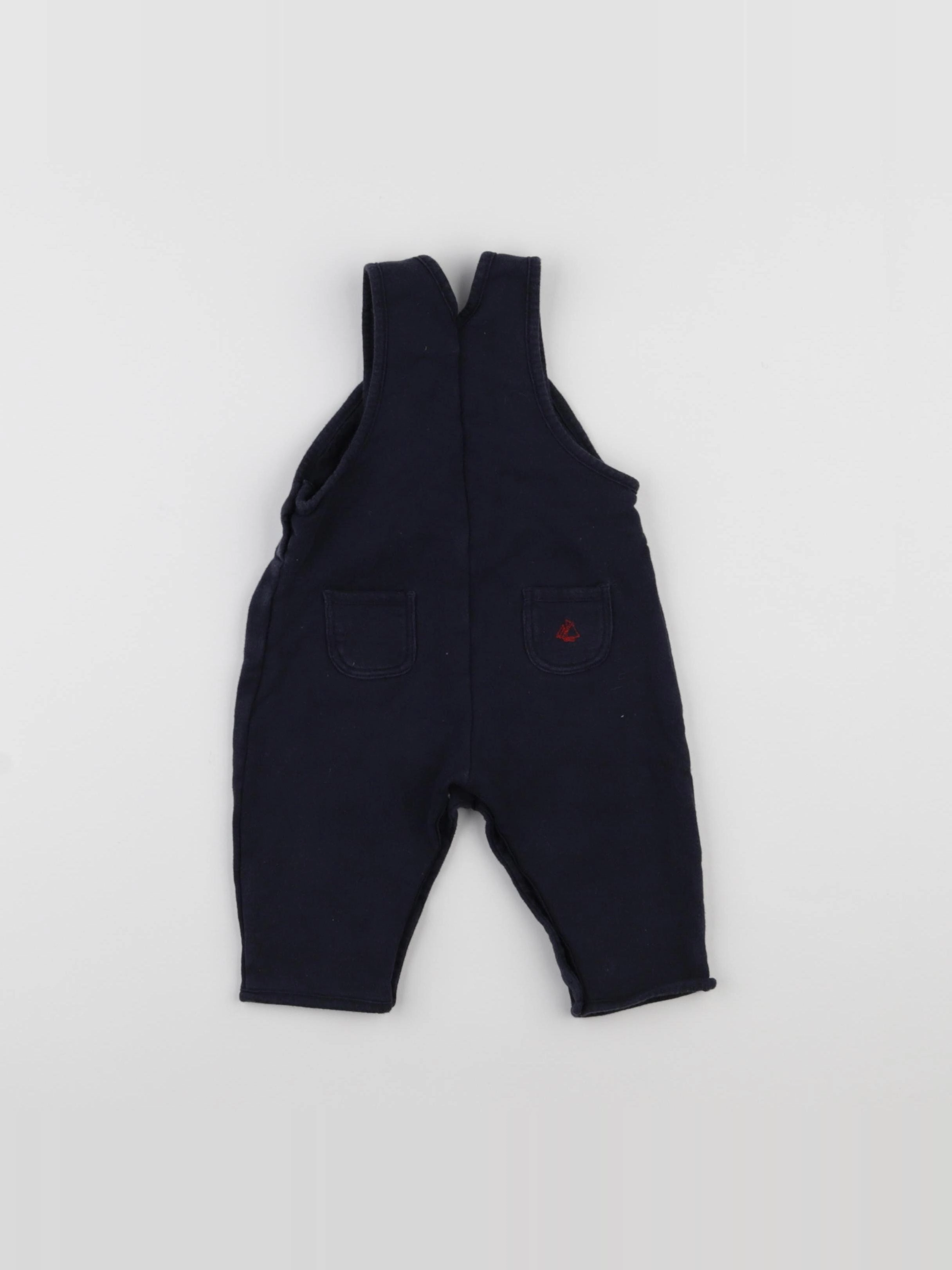 Petit Bateau - salopette bleu - 6 mois