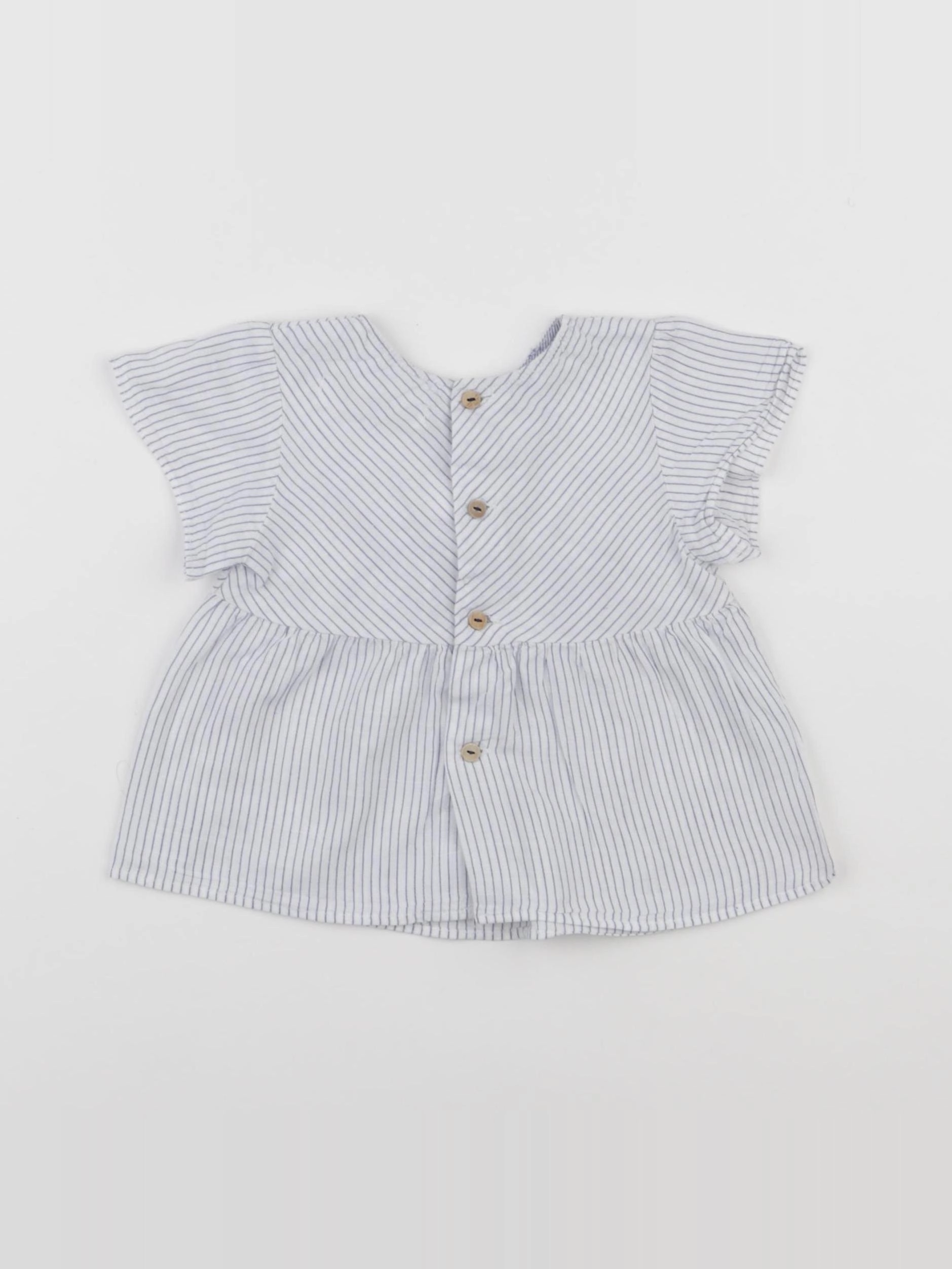 Zara - blouse bleu - 9/12 mois