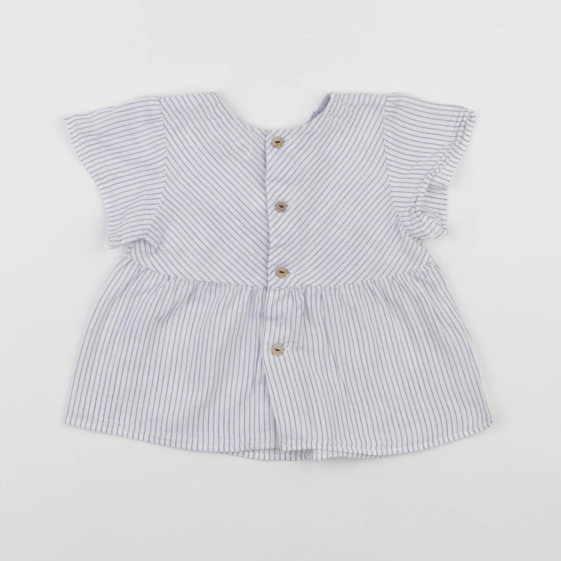 Zara - blouse bleu - 9/12 mois