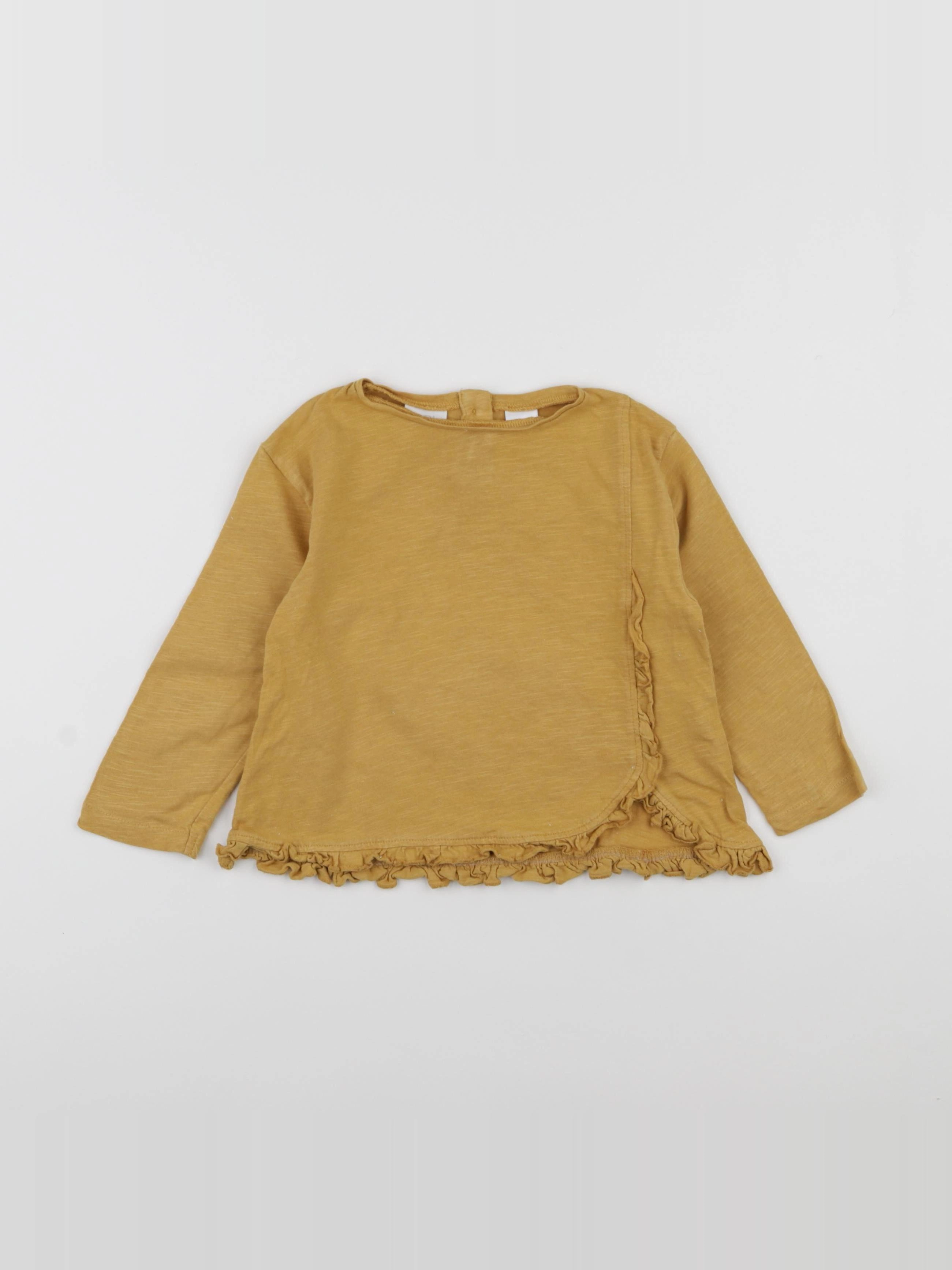 Zara - tee-shirt jaune - 12/18 mois