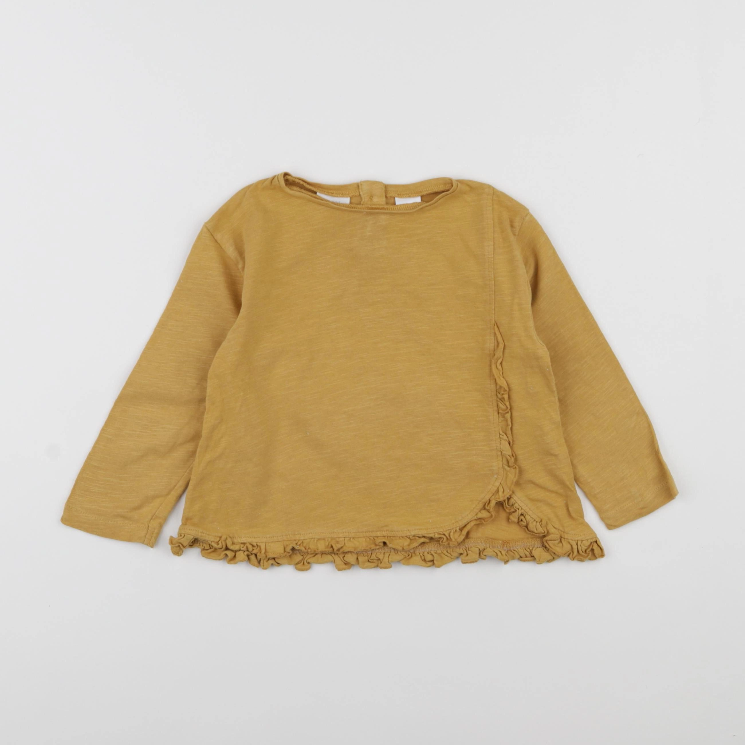 Zara - tee-shirt jaune - 12/18 mois
