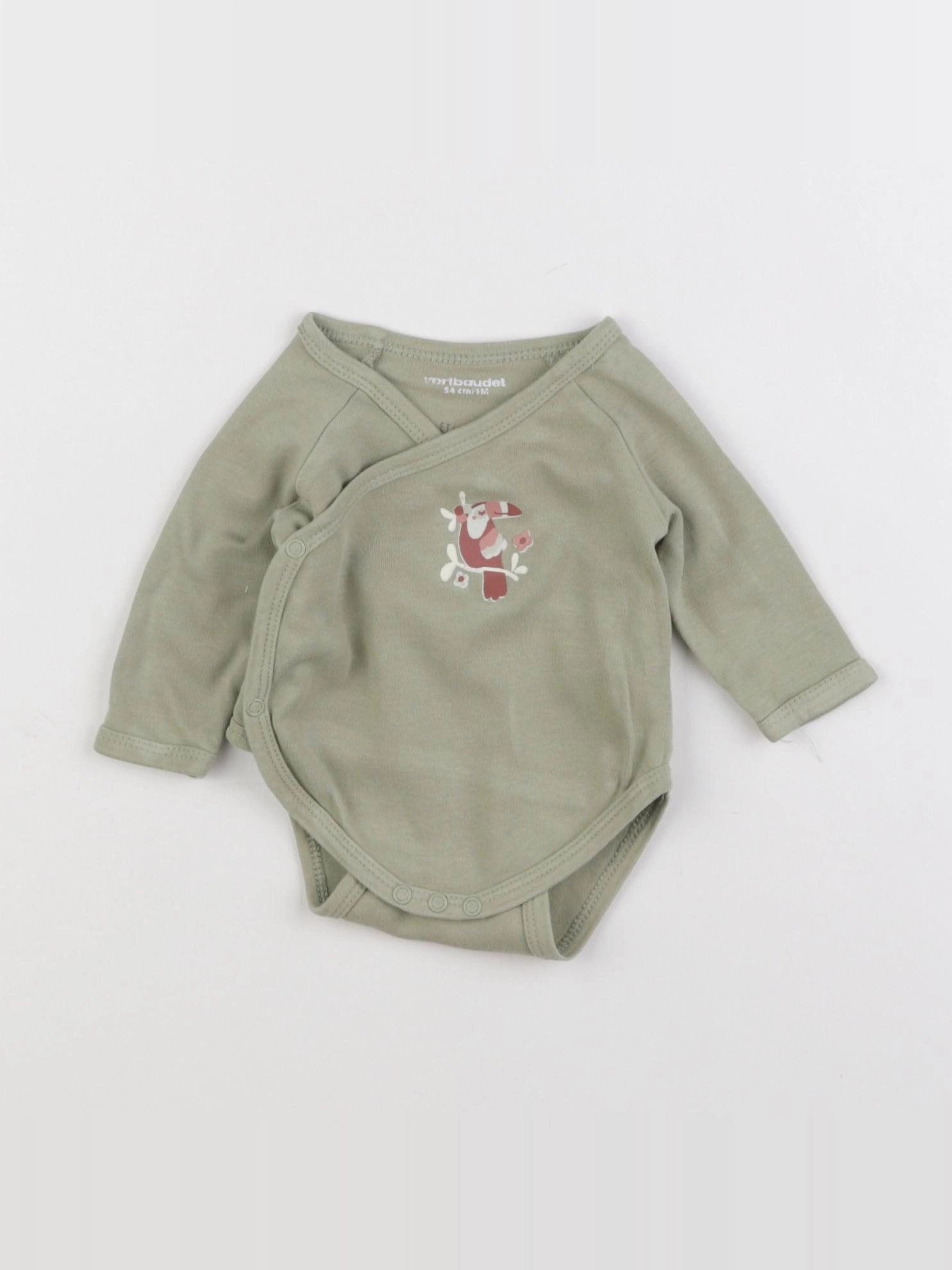 Vertbaudet - body vert - 1 mois