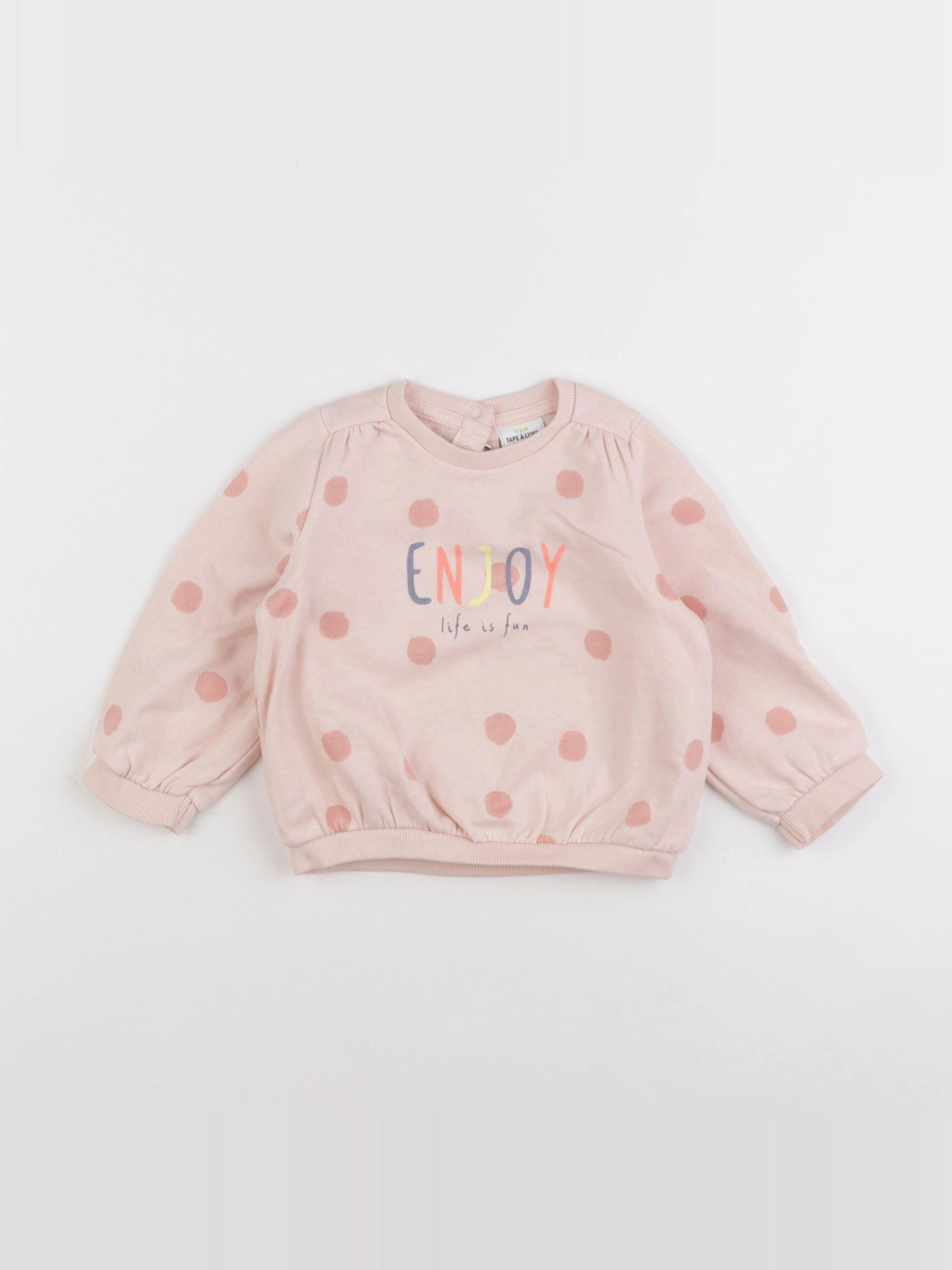 Tape à l'oeil - sweat rose - 18 mois