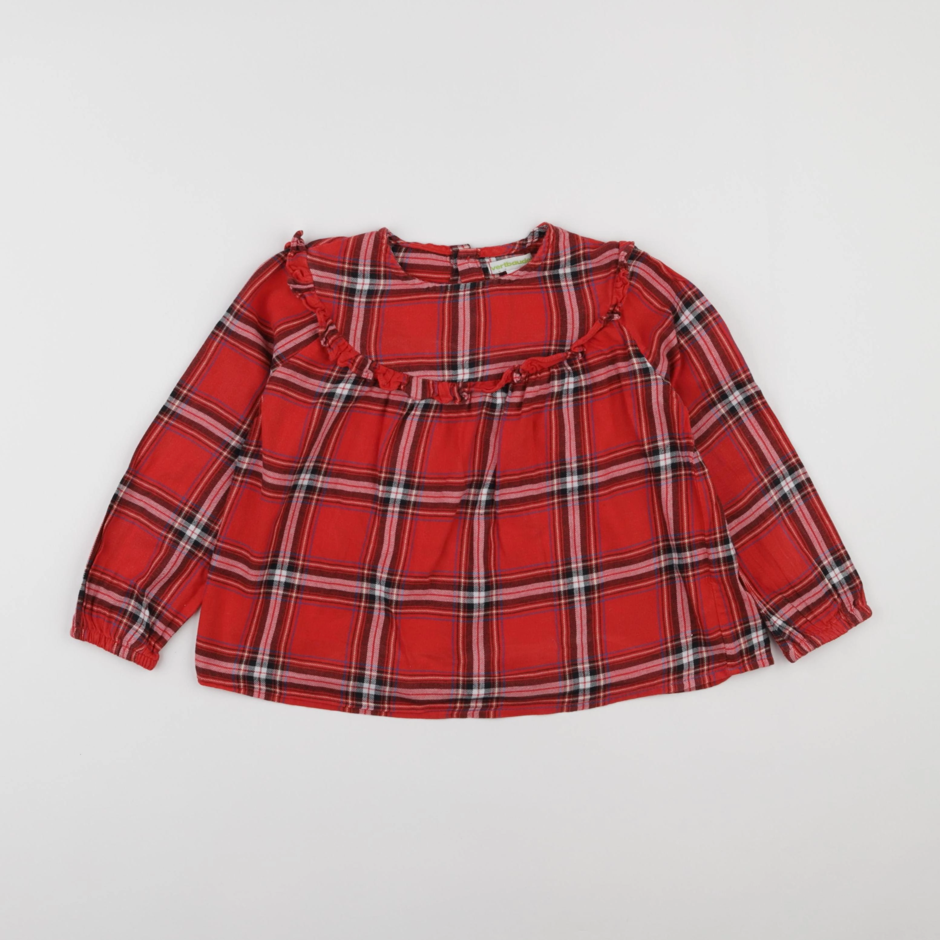 Vertbaudet - blouse rouge - 6 ans