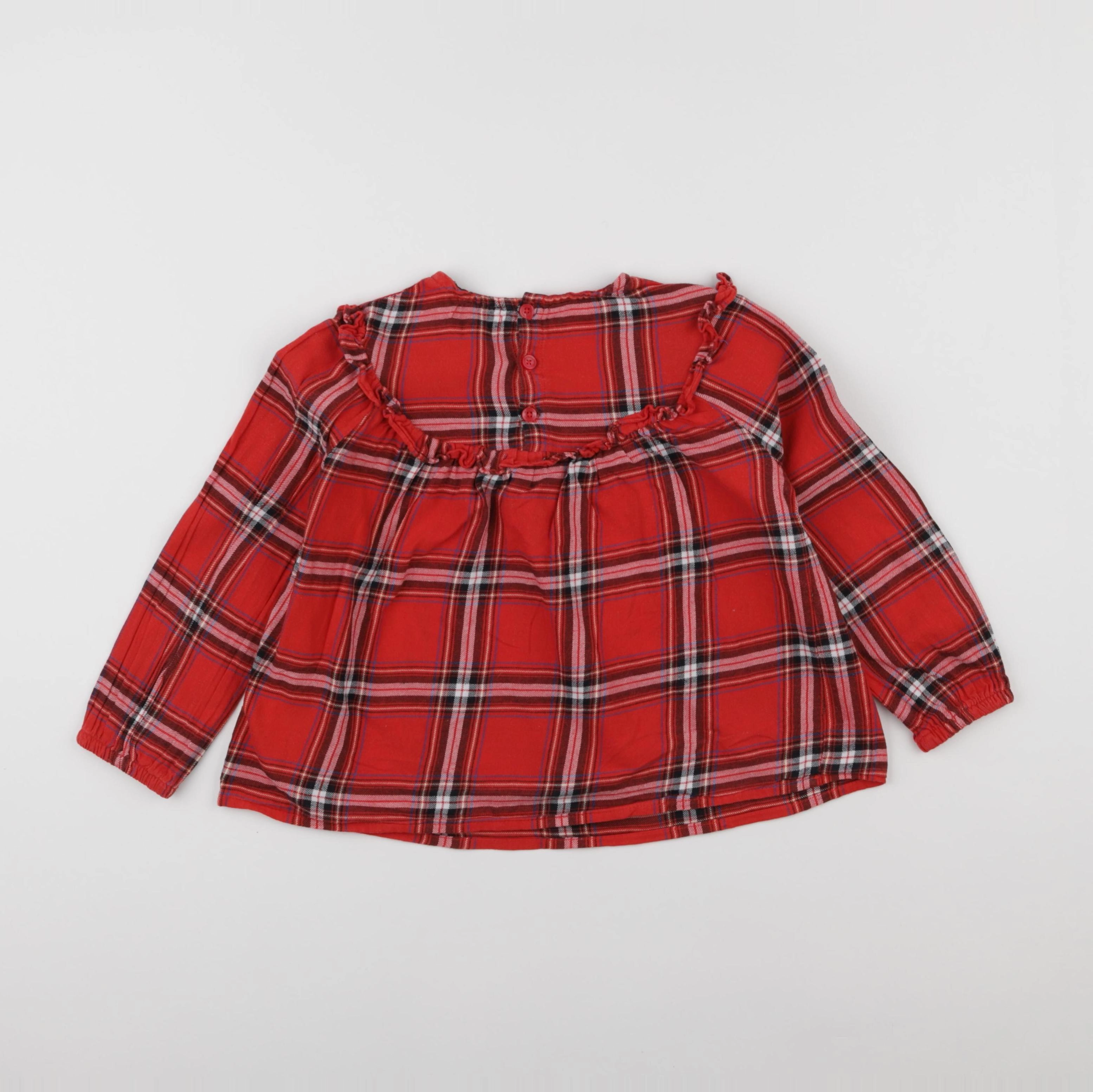 Vertbaudet - blouse rouge - 6 ans