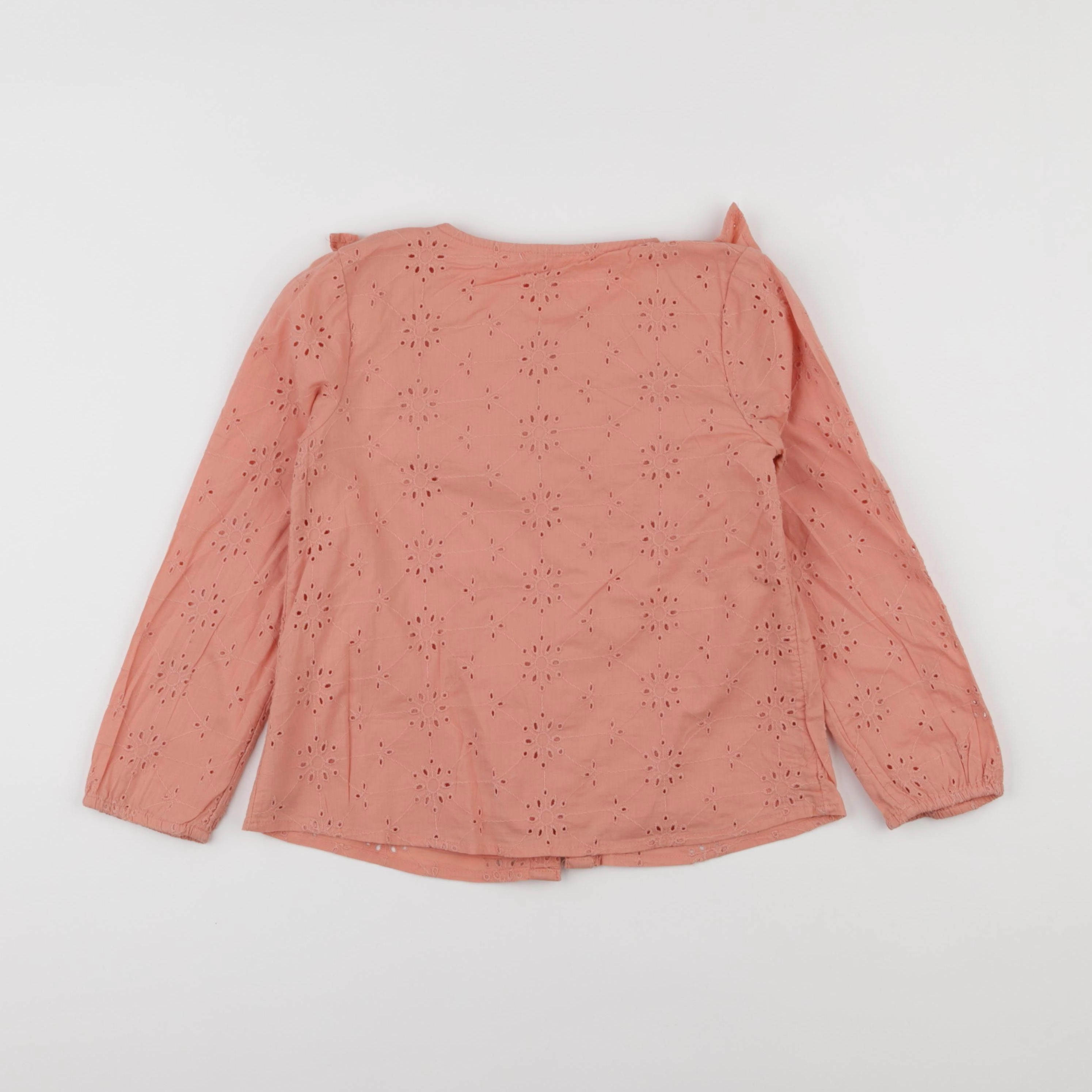Vertbaudet - blouse rose, orange - 7 ans