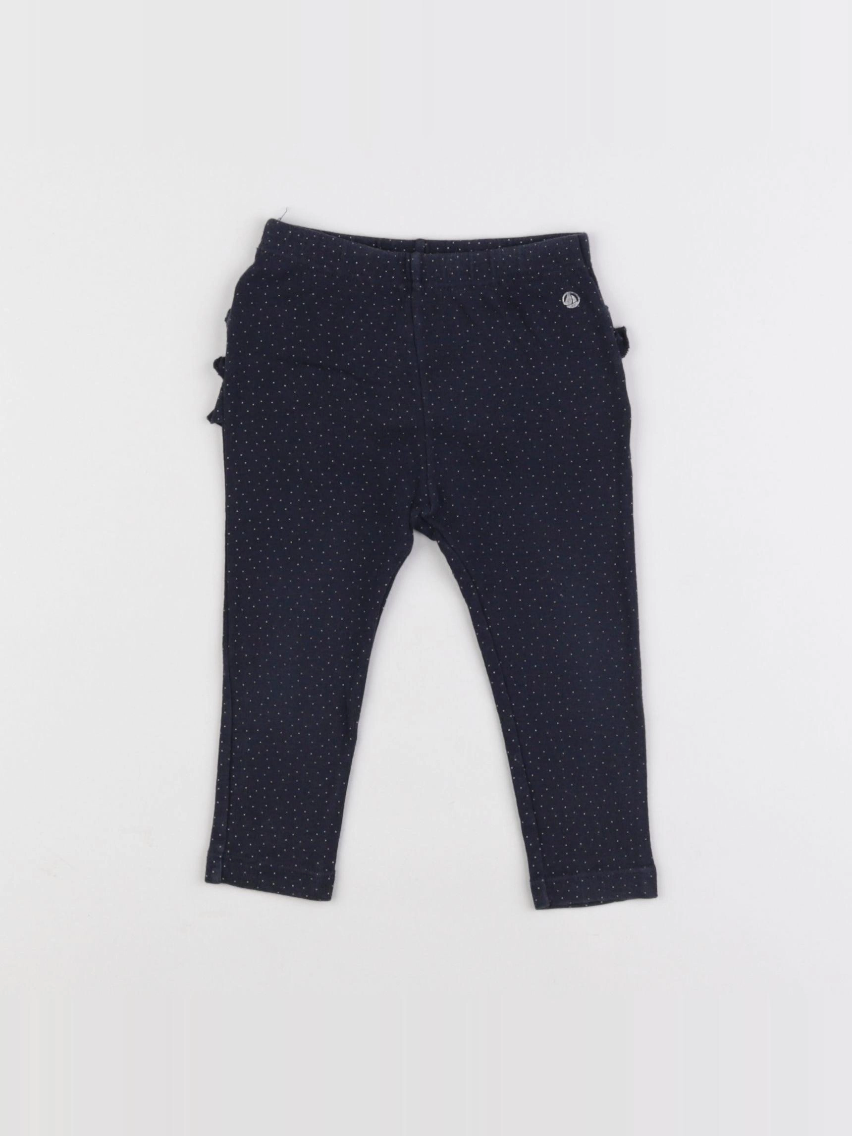 Petit Bateau - legging bleu - 12 mois
