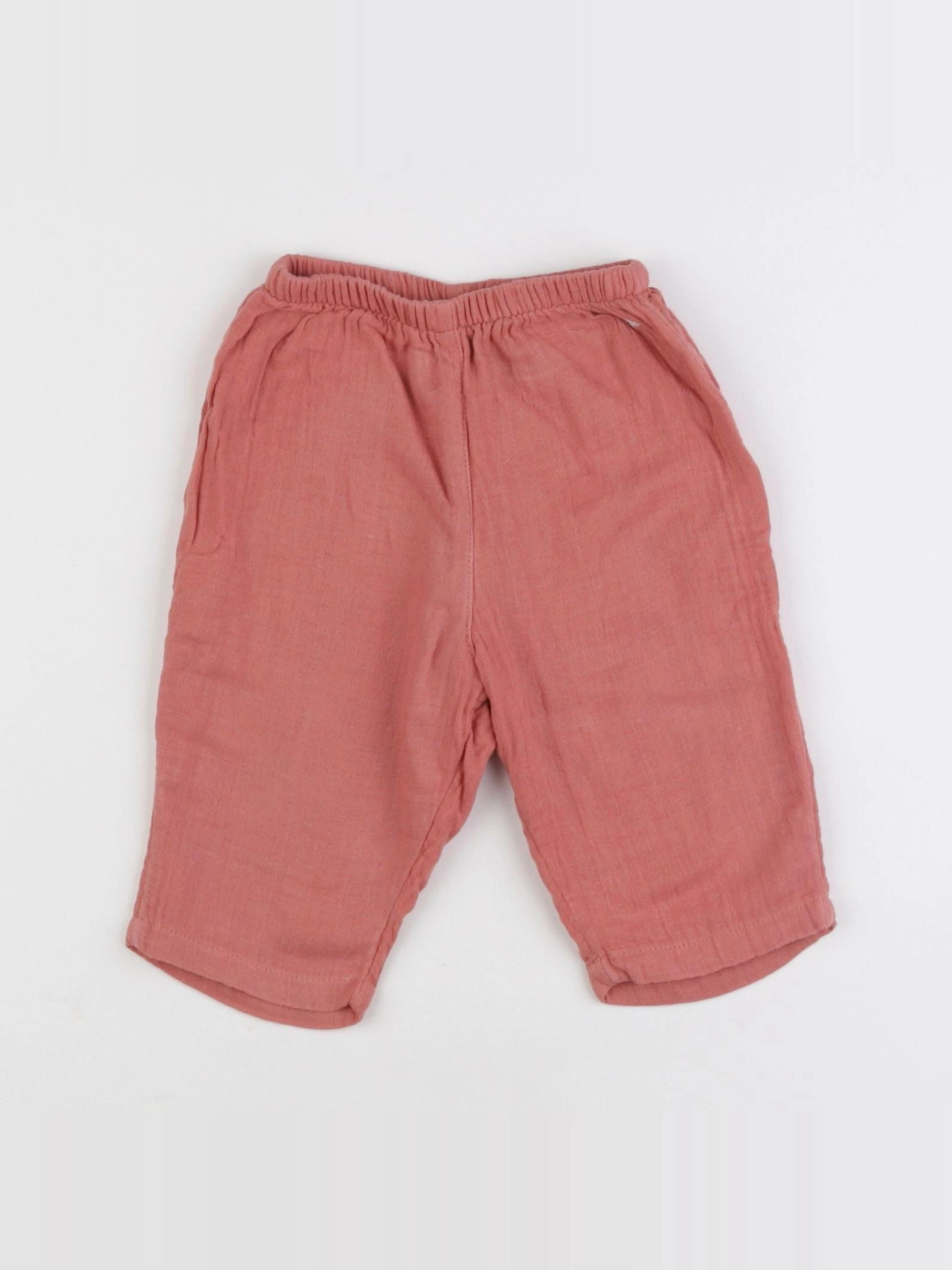 Petit Bateau - pantalon rose, orange - 6 mois