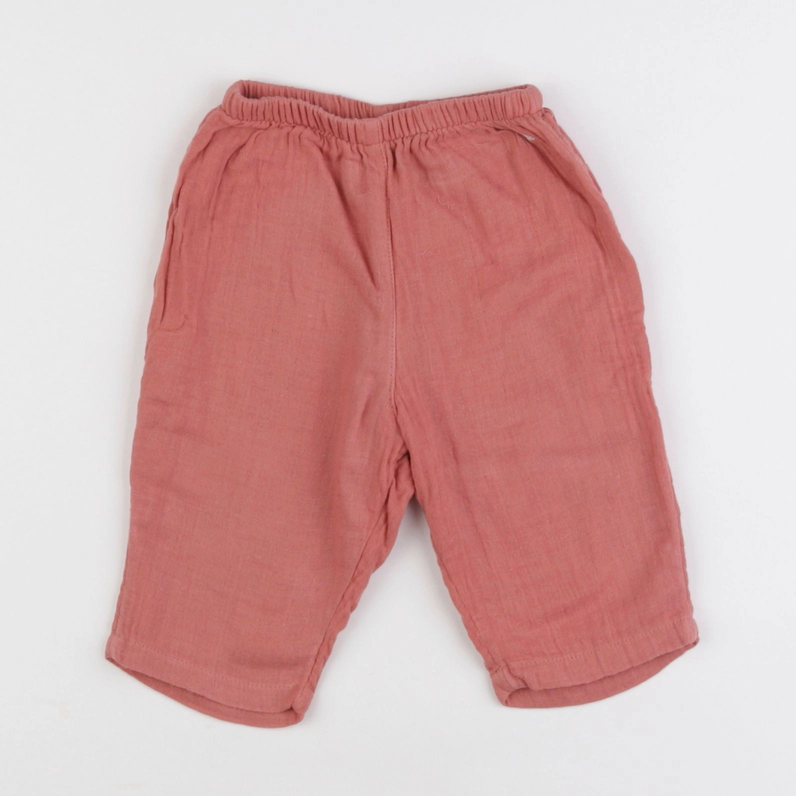 Petit Bateau - pantalon rose, orange - 6 mois