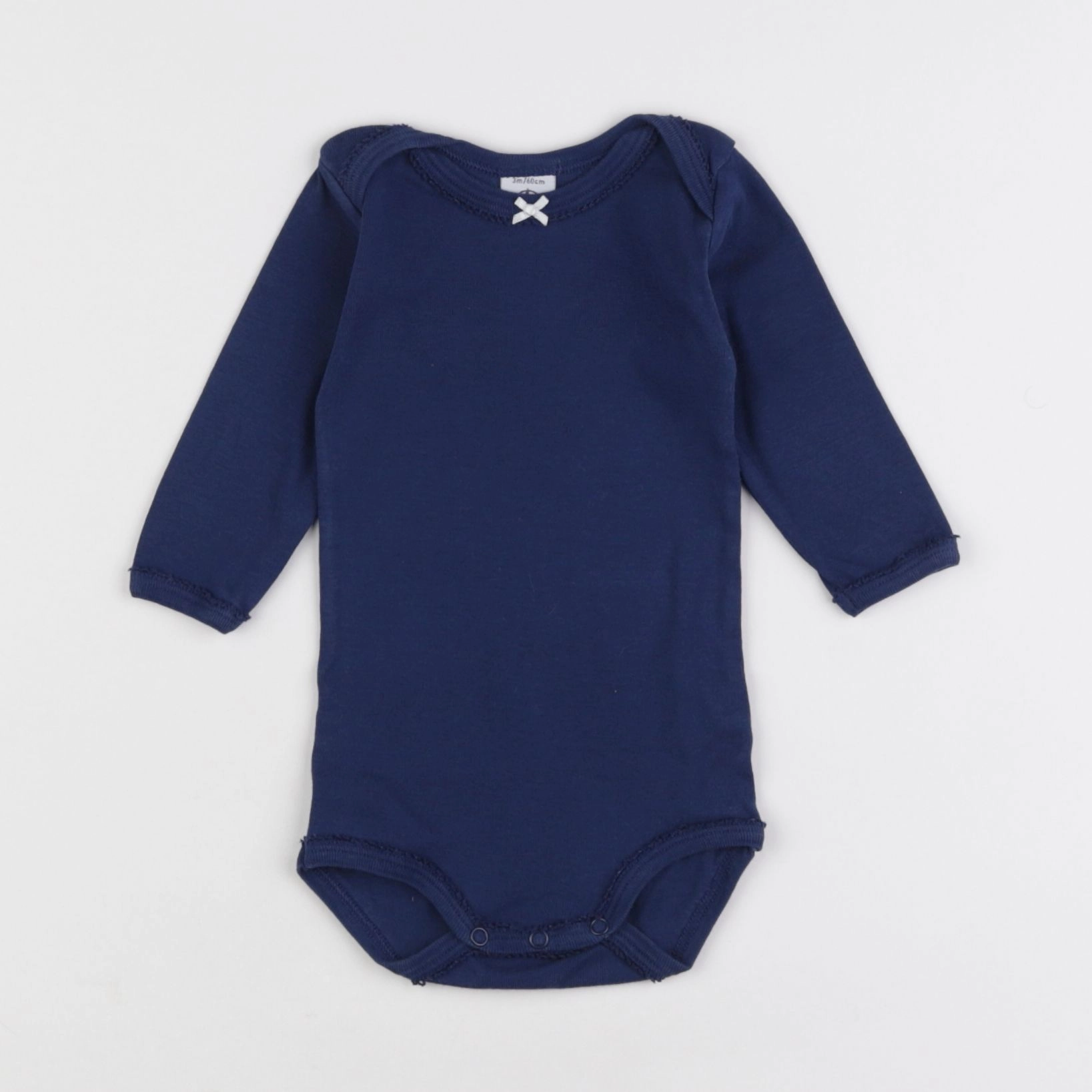 Petit Bateau - body bleu - 3 mois