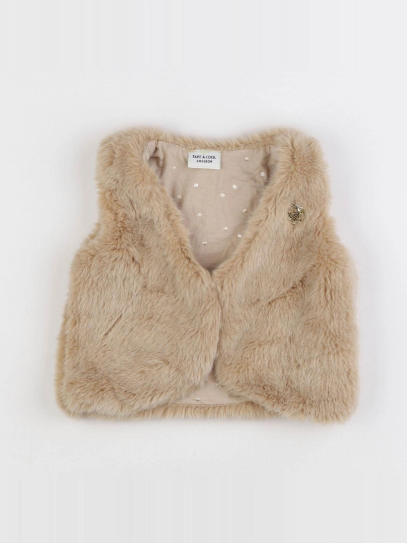Tape à l'oeil - gilet beige - 6 mois