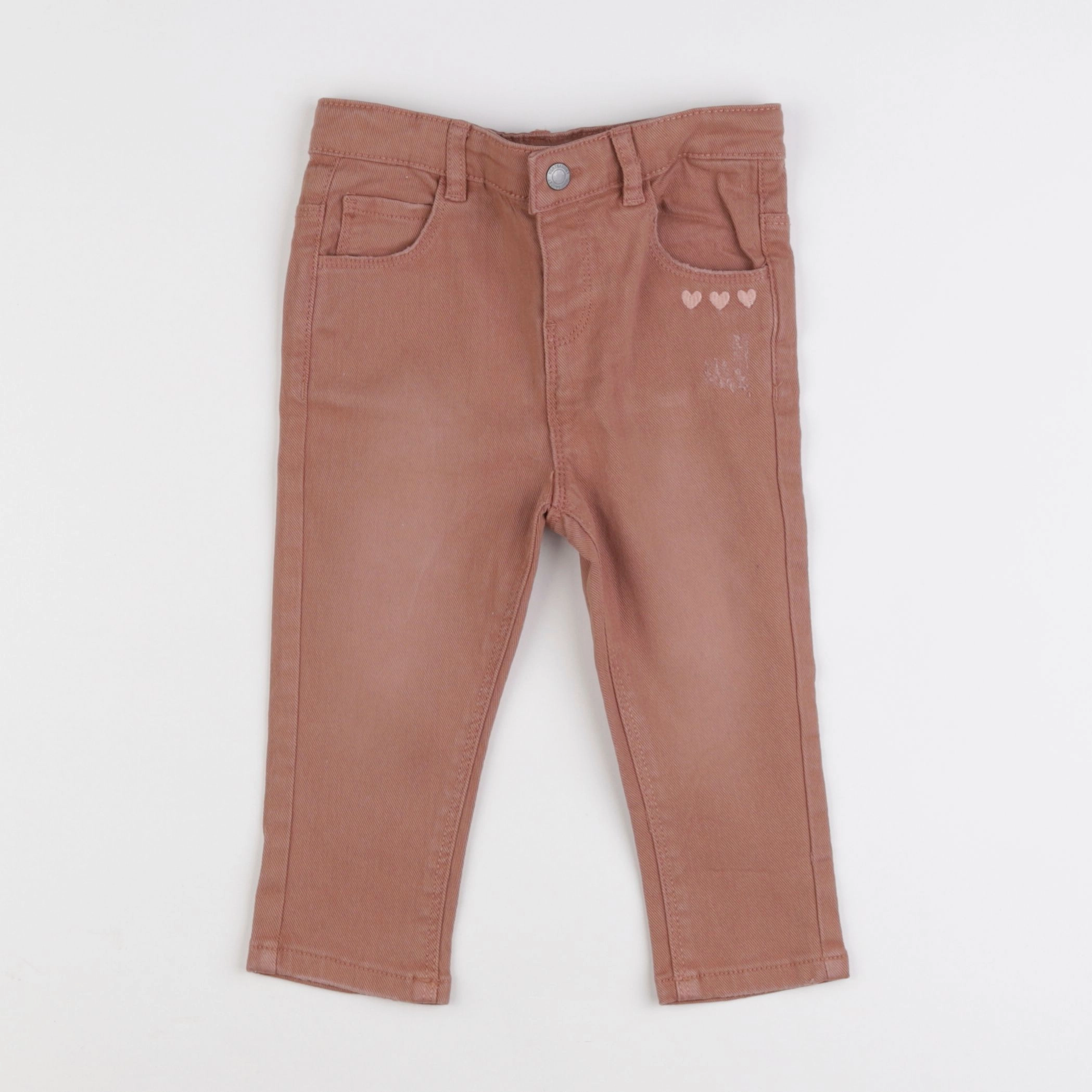 Vertbaudet - pantalon marron - 18 mois