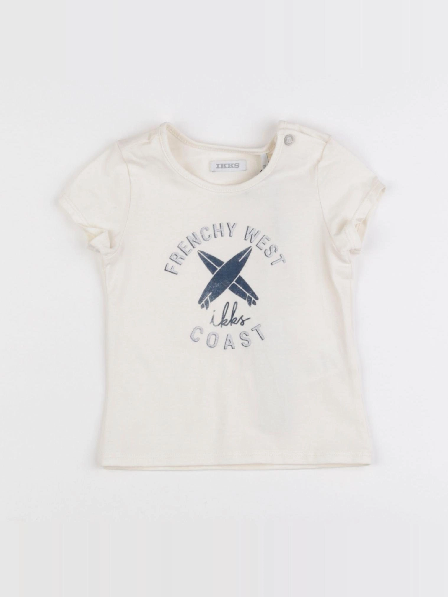 IKKS - tee-shirt beige - 12 mois