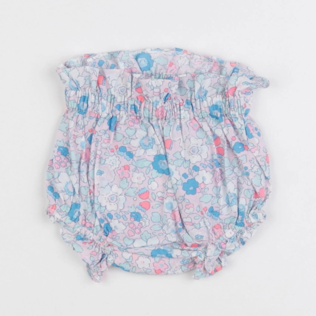 Jacadi - bloomer liberty bleu, rose - 3 mois