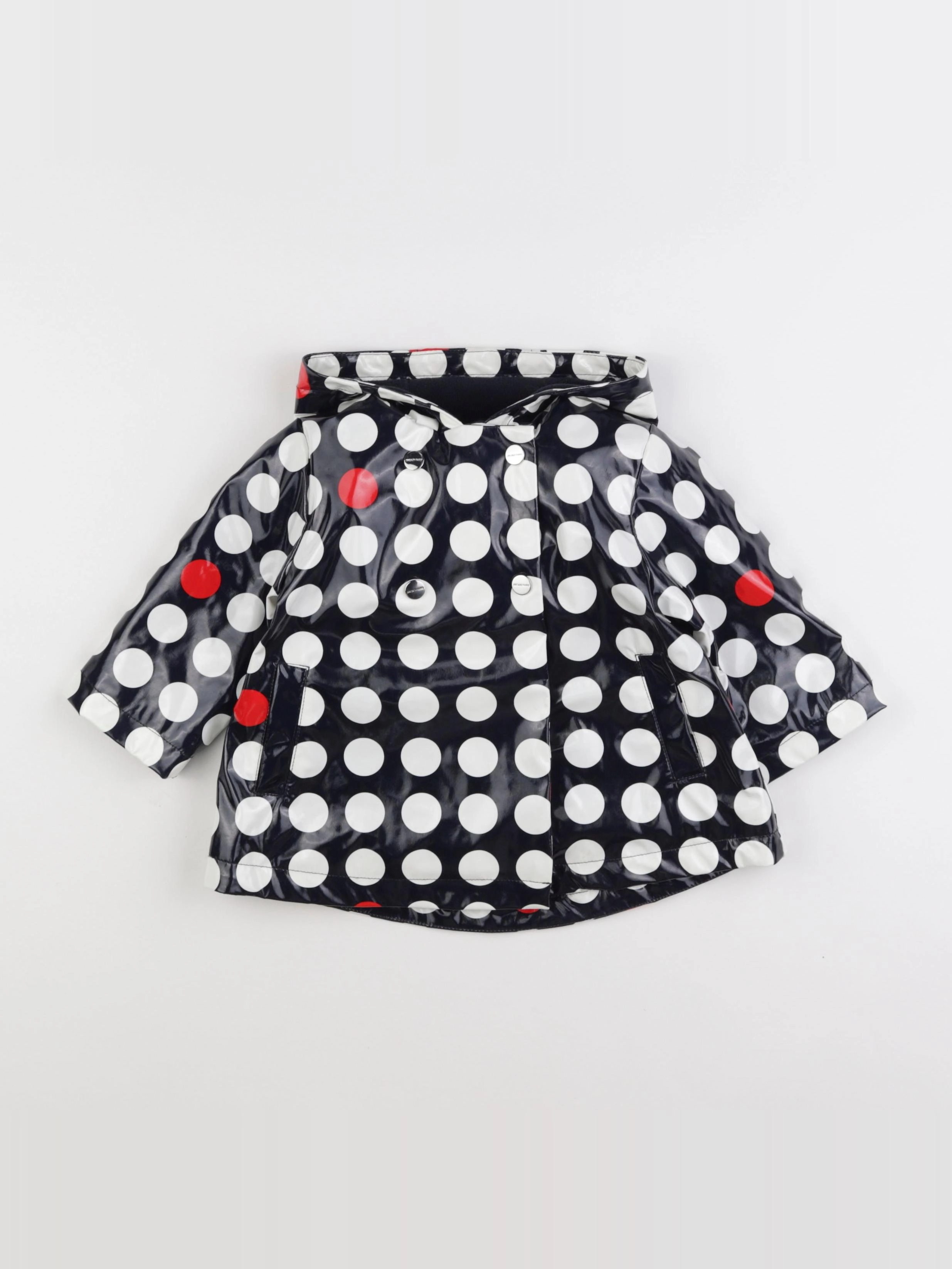Jacadi - imperméable blanc, bleu - 12 mois