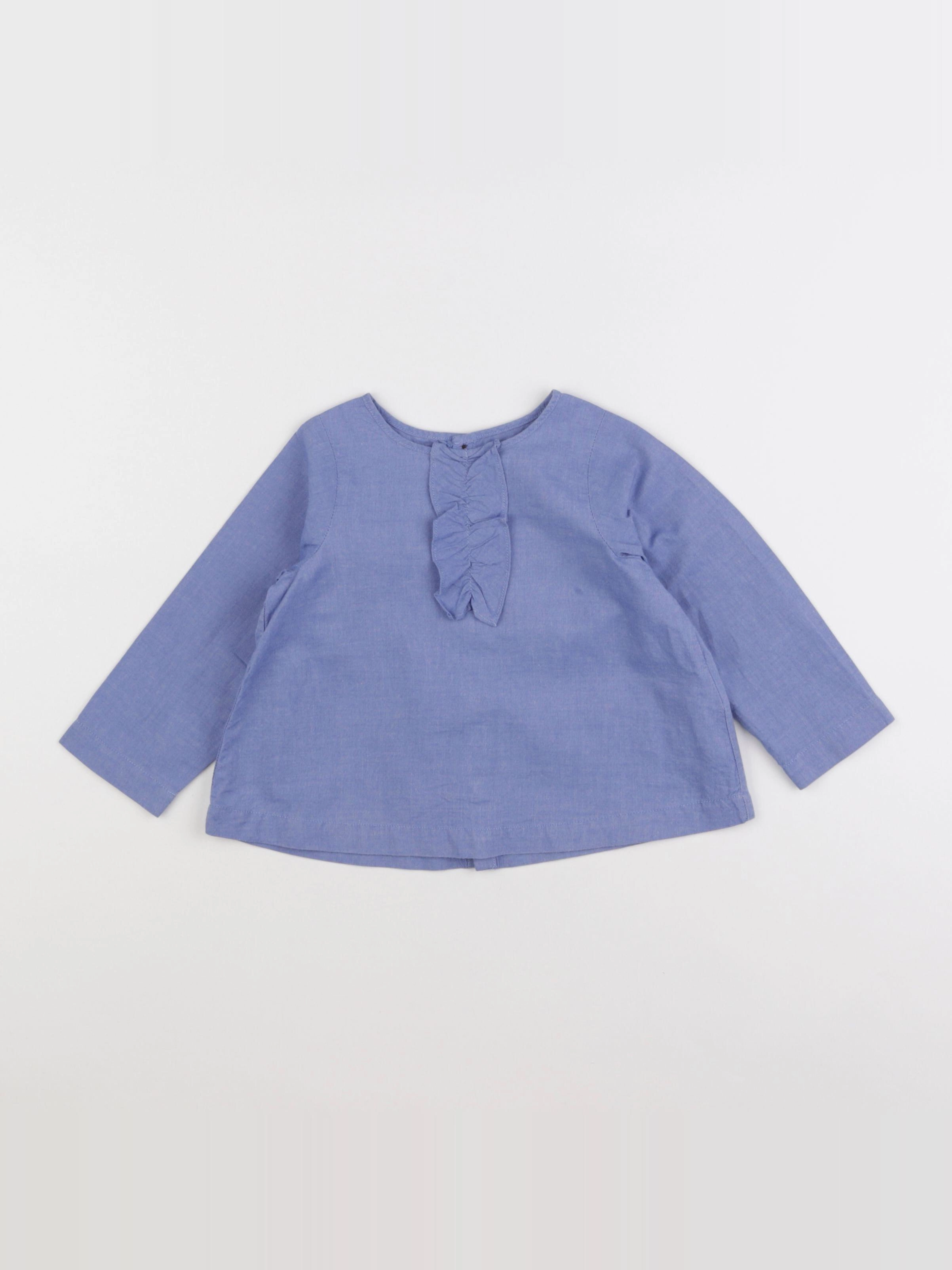 Jacadi - blouse bleu - 18 mois