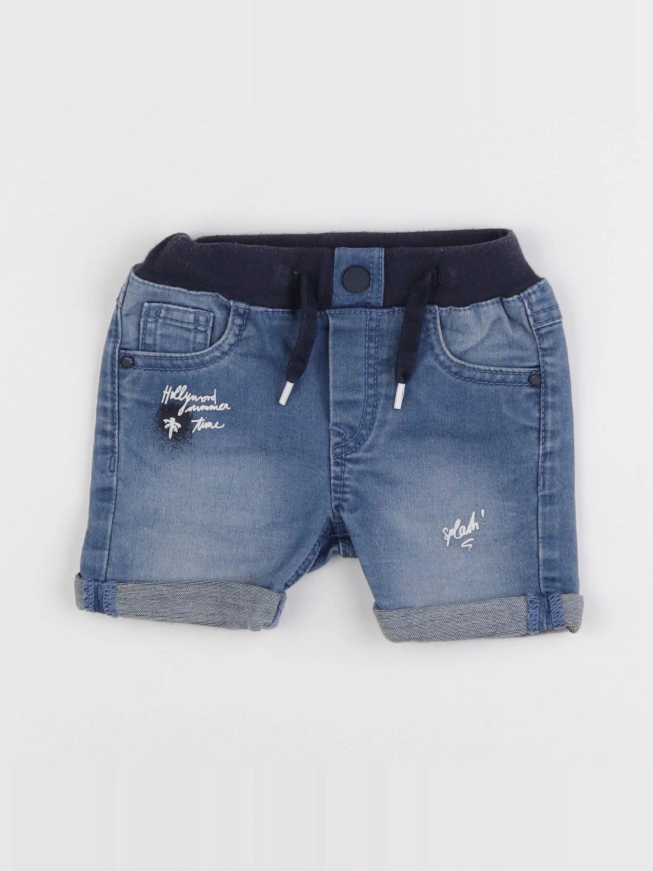 IKKS - short bleu - 3 mois