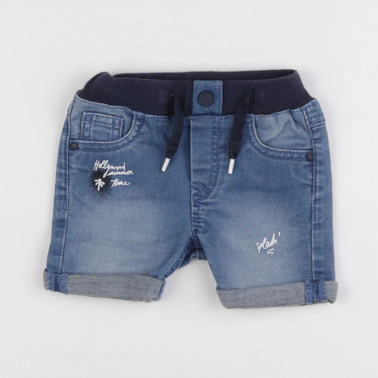 IKKS - short bleu - 3 mois