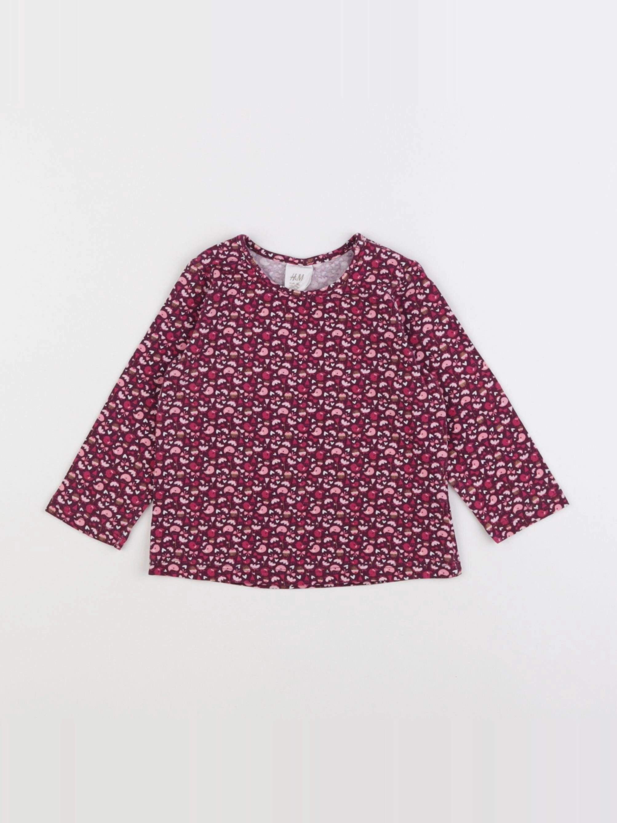 H&M - tee-shirt multicolore - 6/9 mois